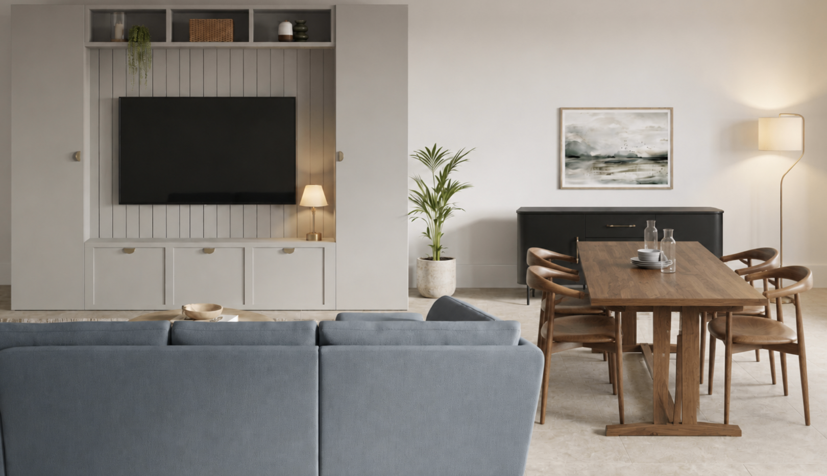 Inviting Open Plan Living Dining Kitchen