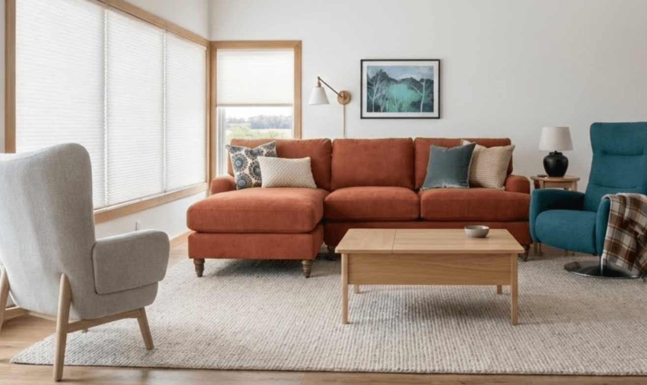 light and spacious living room