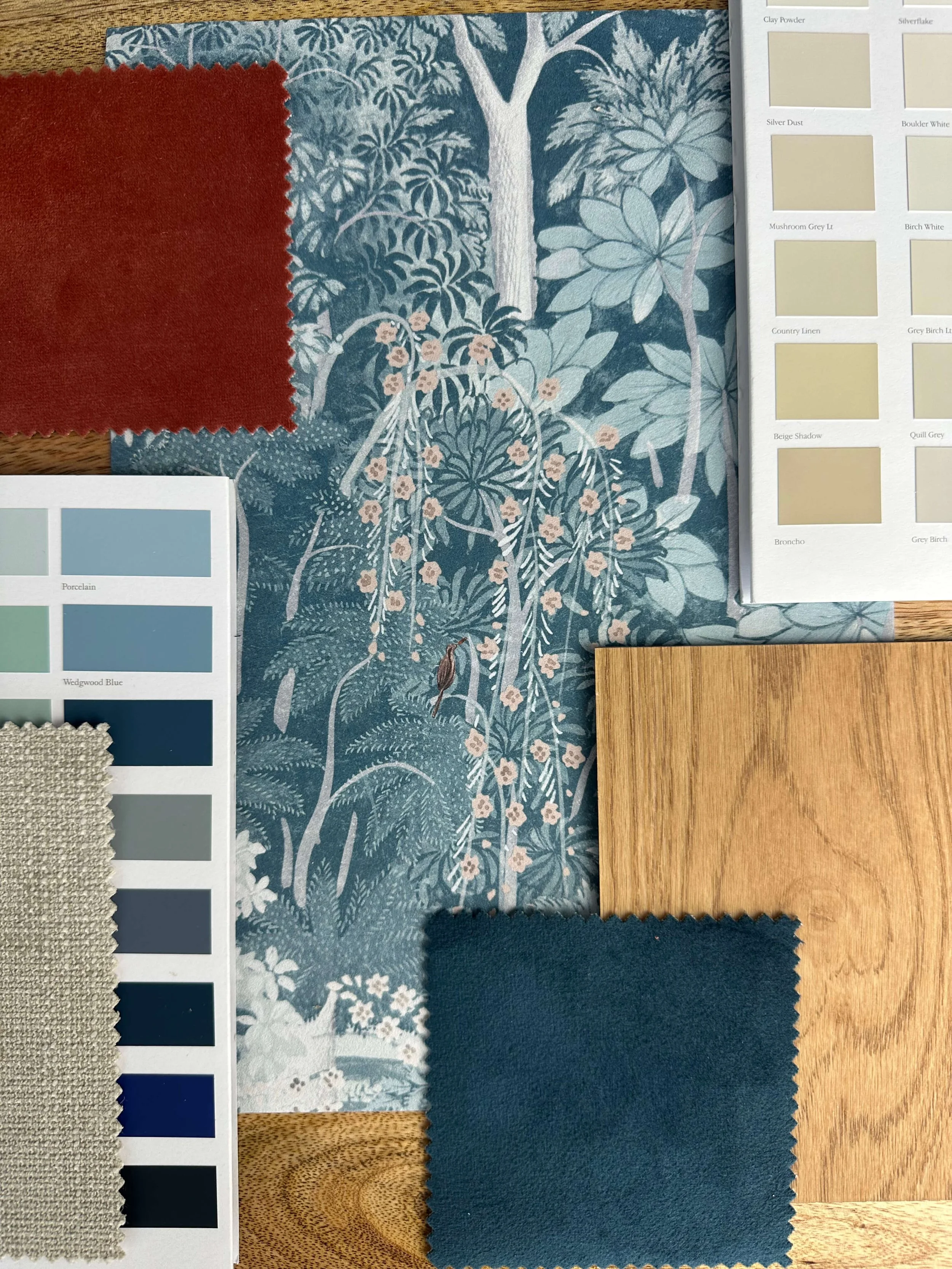 Blue Rust Neutral Colour Scheme Moodboard