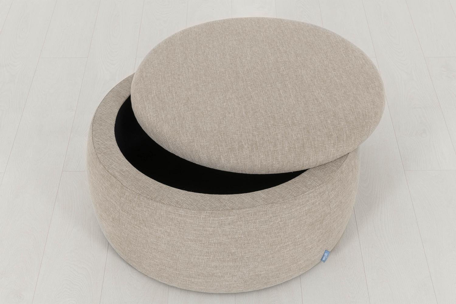 Round ottoman with storage Swyft