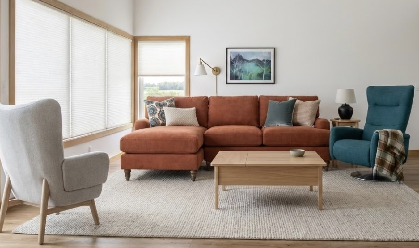 Inviting Open Plan Living Space 