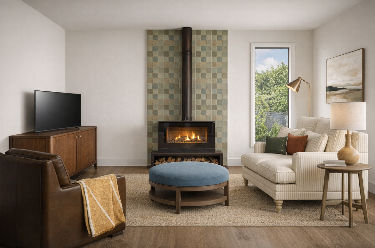 Cosy Snug In Open Plan Kitchen