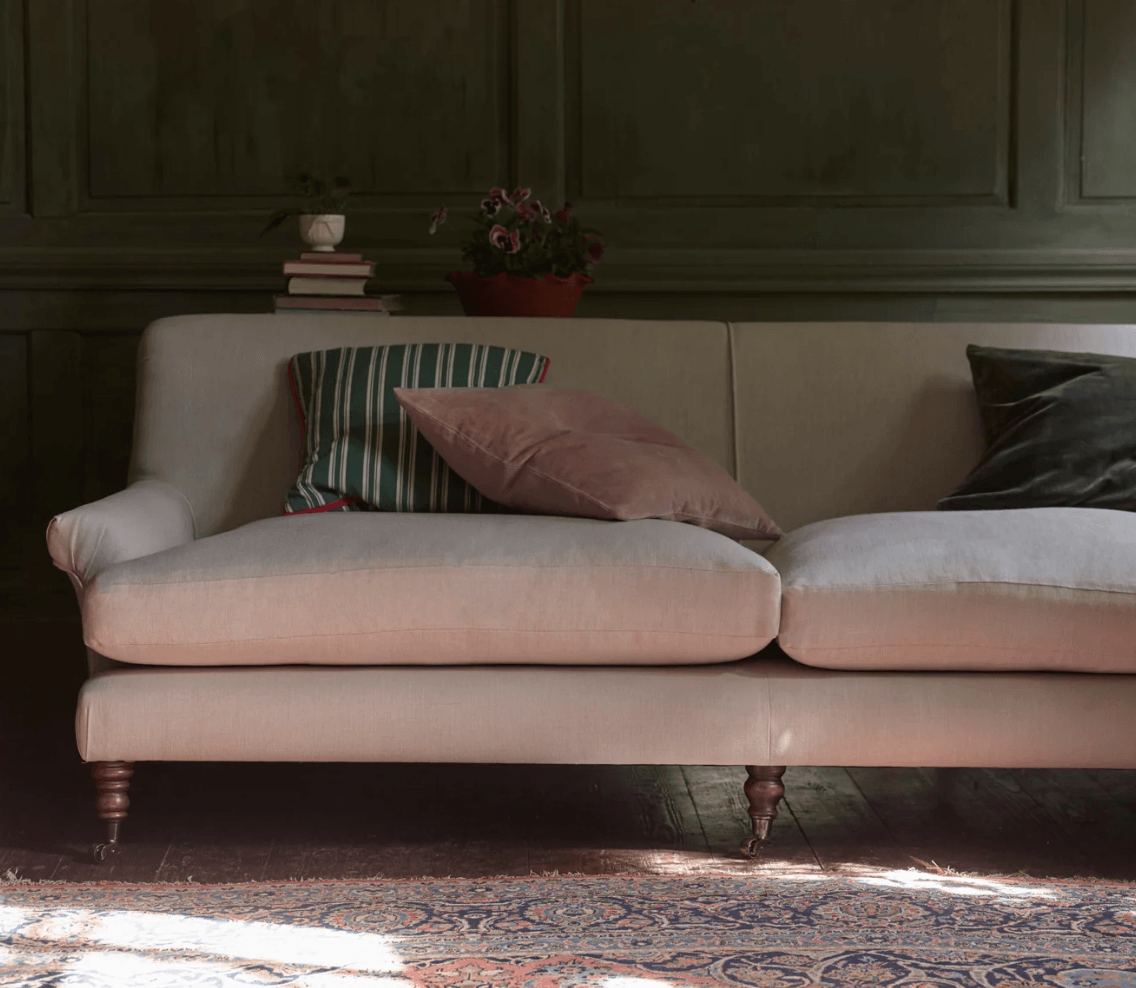 Timeless Living Room Sofa Linen Sofa Natural Materials