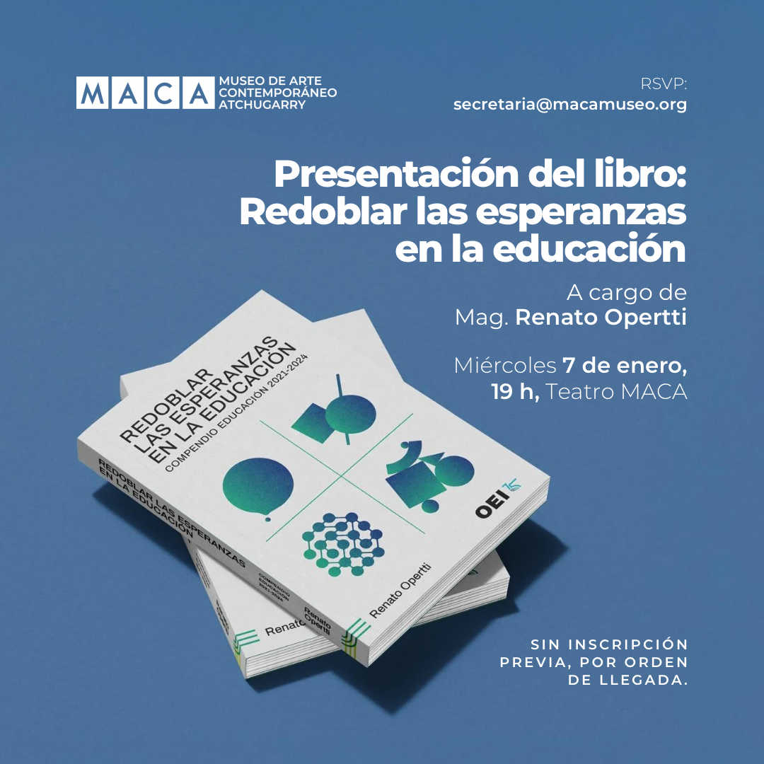 Presentación del libro REDOBLAR LAS ESPERANZAS EN LA EDUCACIÓN