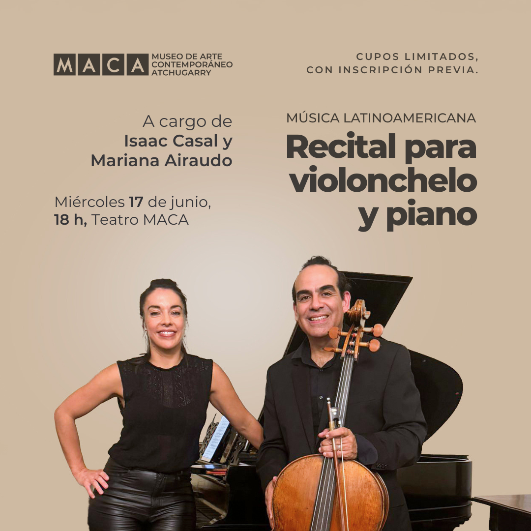 Isaac Casal y Mariana Airaudo: Recital para violonchelo y piano – Música Latinoamericana