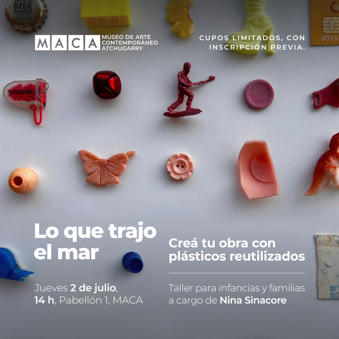 Lo que trajo el mar: crea tu obra con plásticos reutilizados