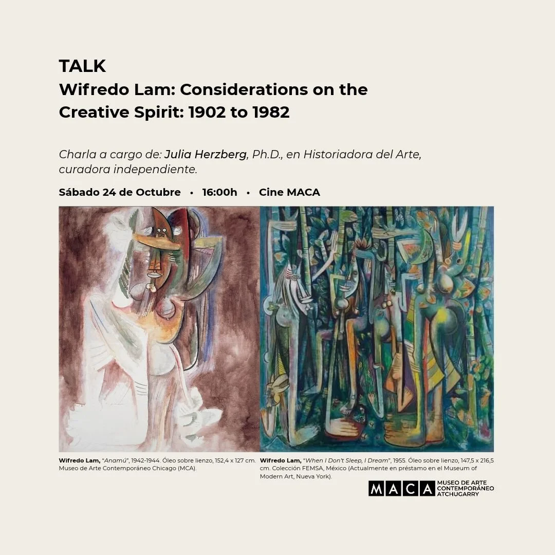 TALK: Wifredo Lam Considerations on the Creative Spirit: 1902 to 1982