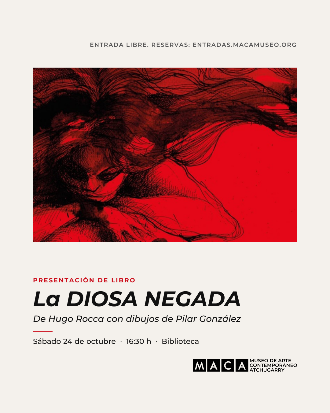 Presentación de libro "LA DIOSA NEGADA" de Hugo Rocca