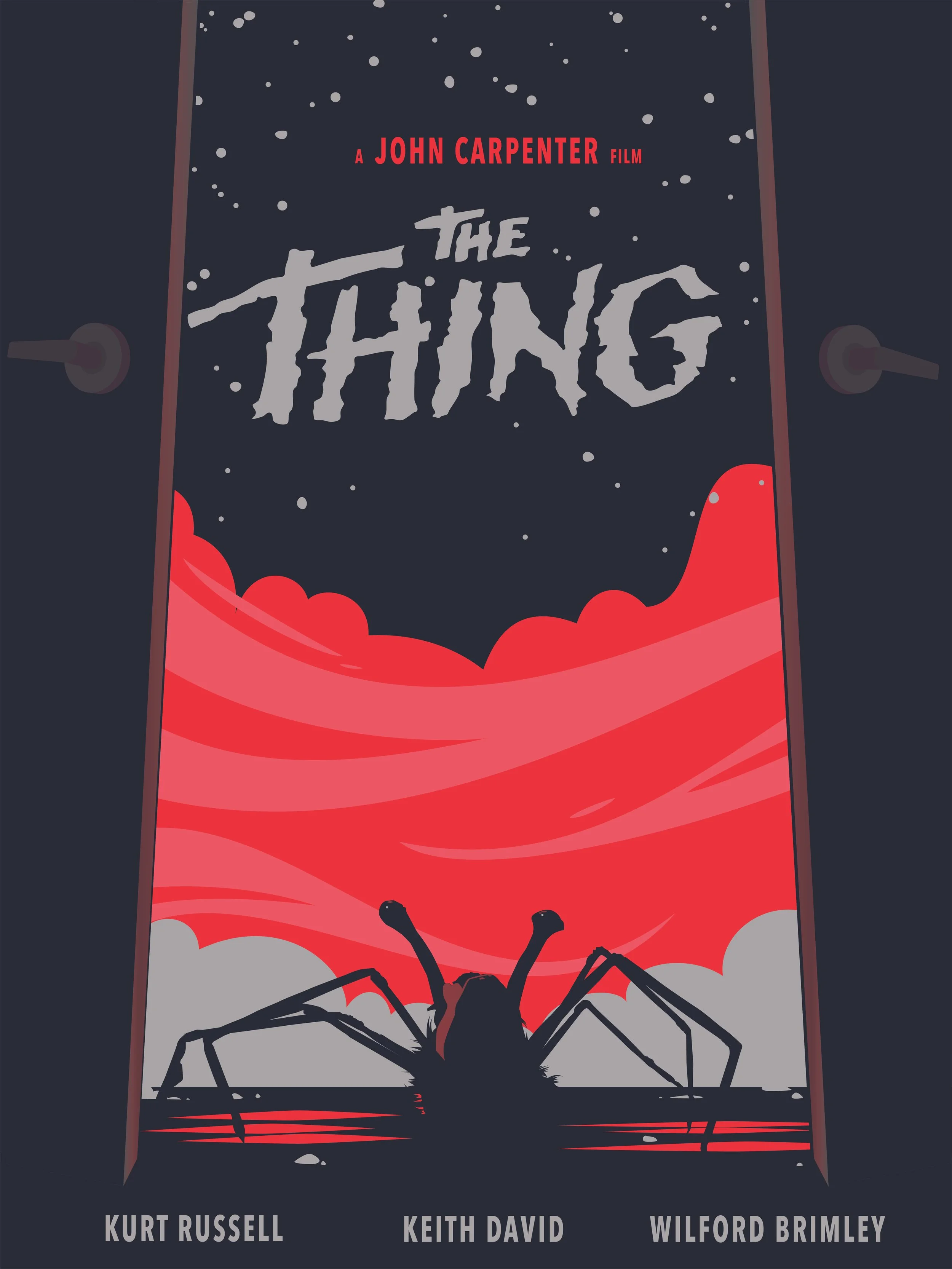 The Thing Flat Illustration Movie Poster