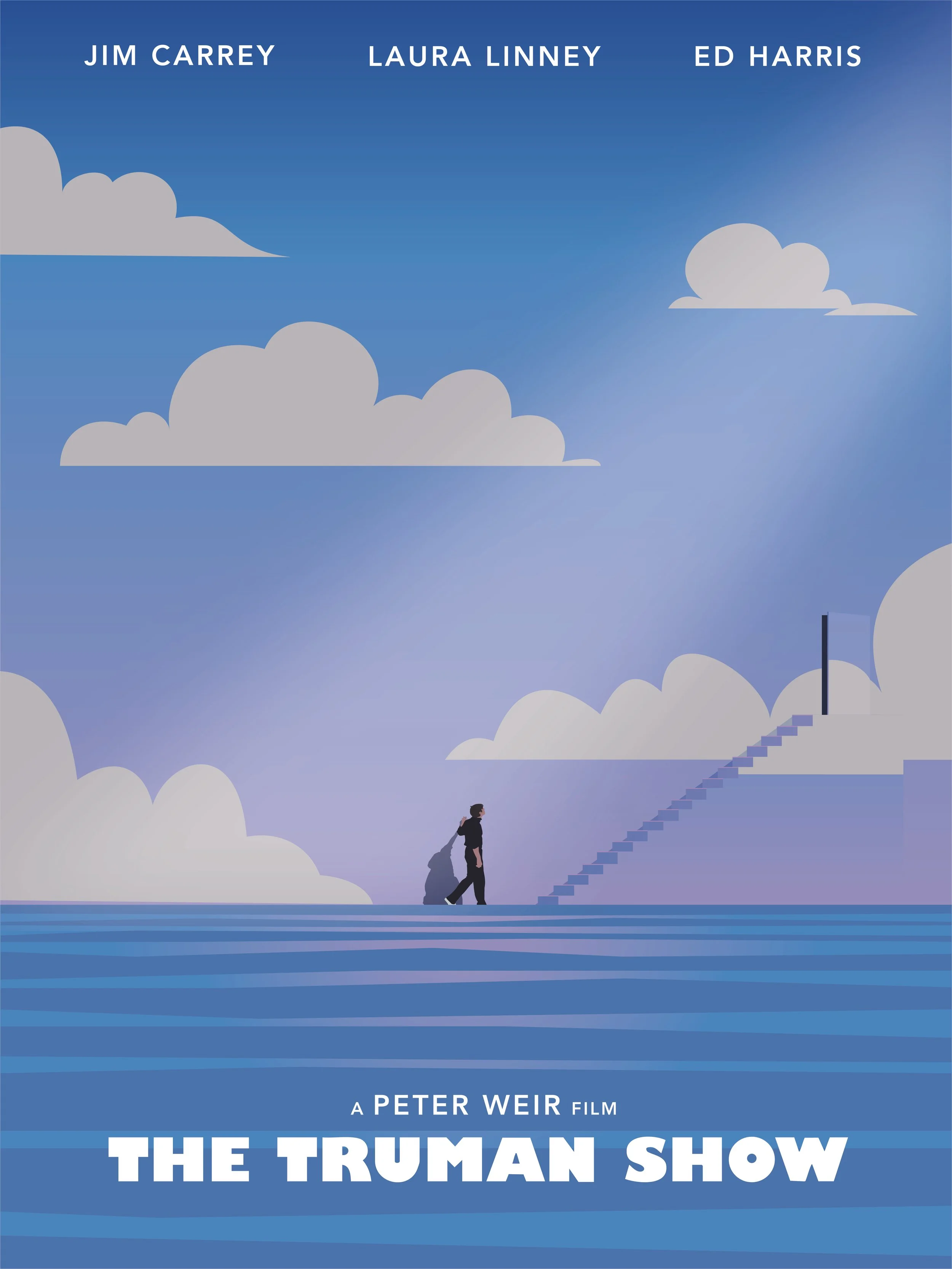 The Truman ShowFlat Illustration Movie Poster