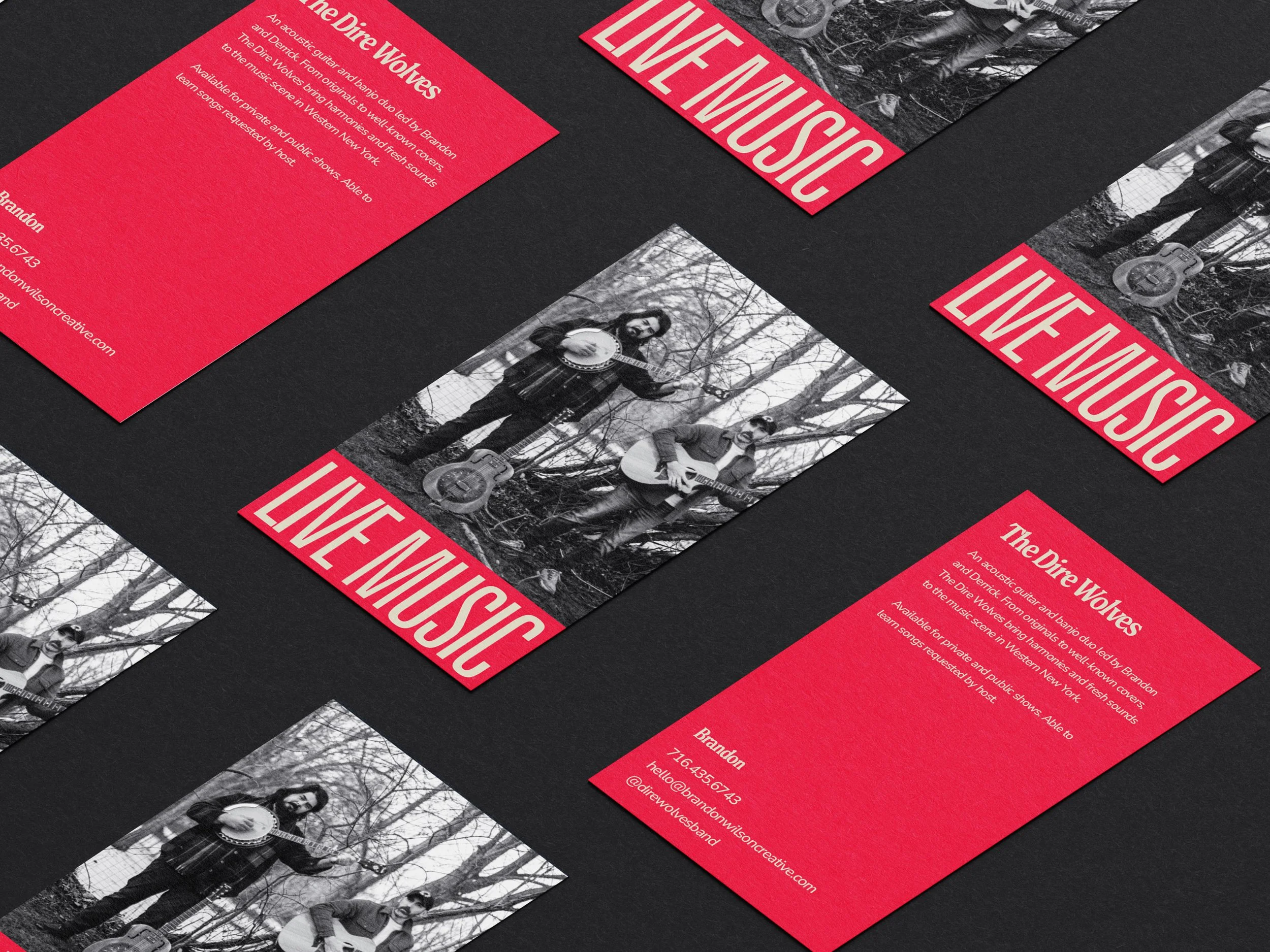 Music Cards for Bands — Brandon Wilson Creative