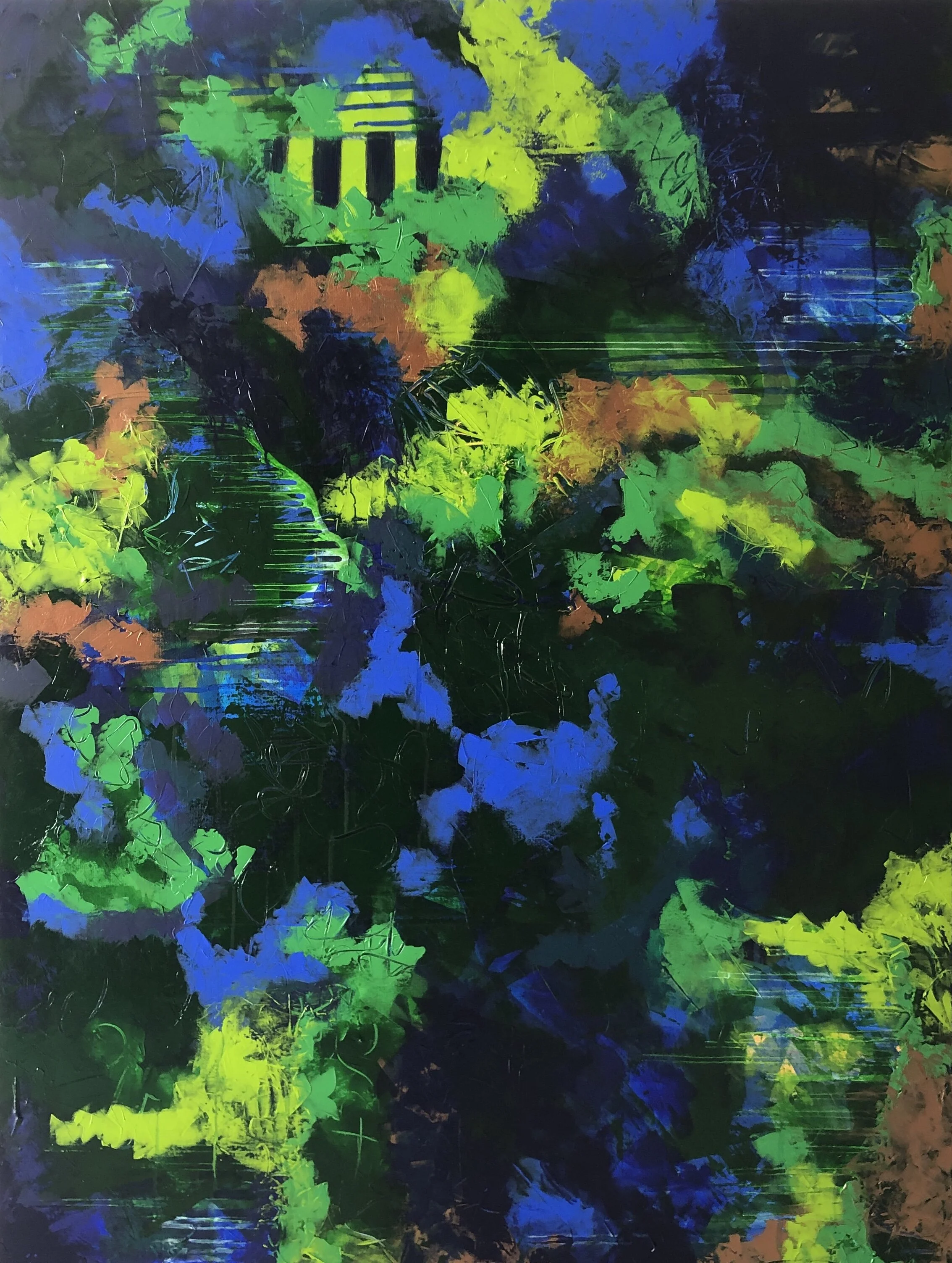 Energetic, 2019, Acrylic on canvas, 48 X 36 inches | INQUIRE