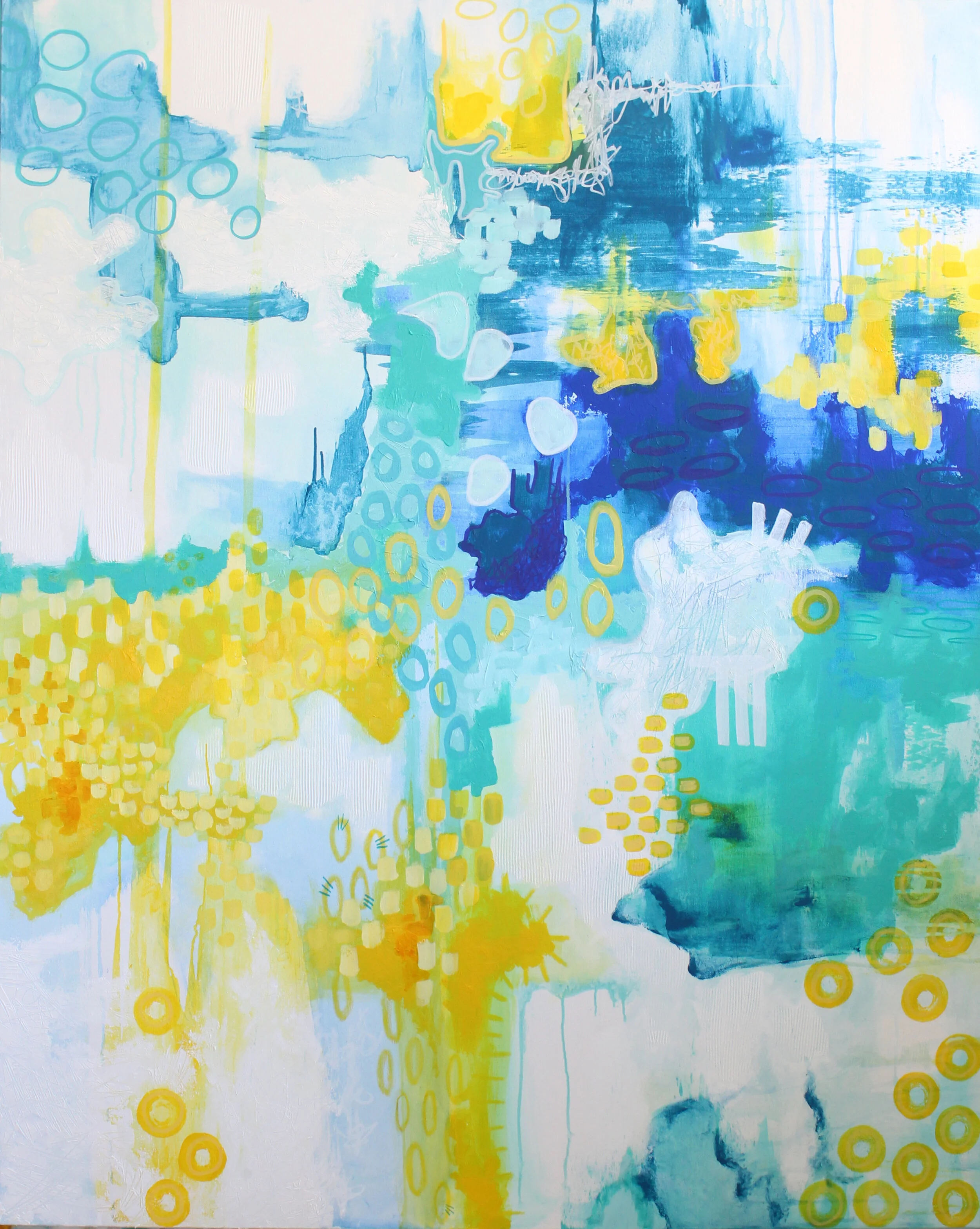 Ray of Light, 2020, Mixed media on canvas, 60 x 48 inches | SOLD