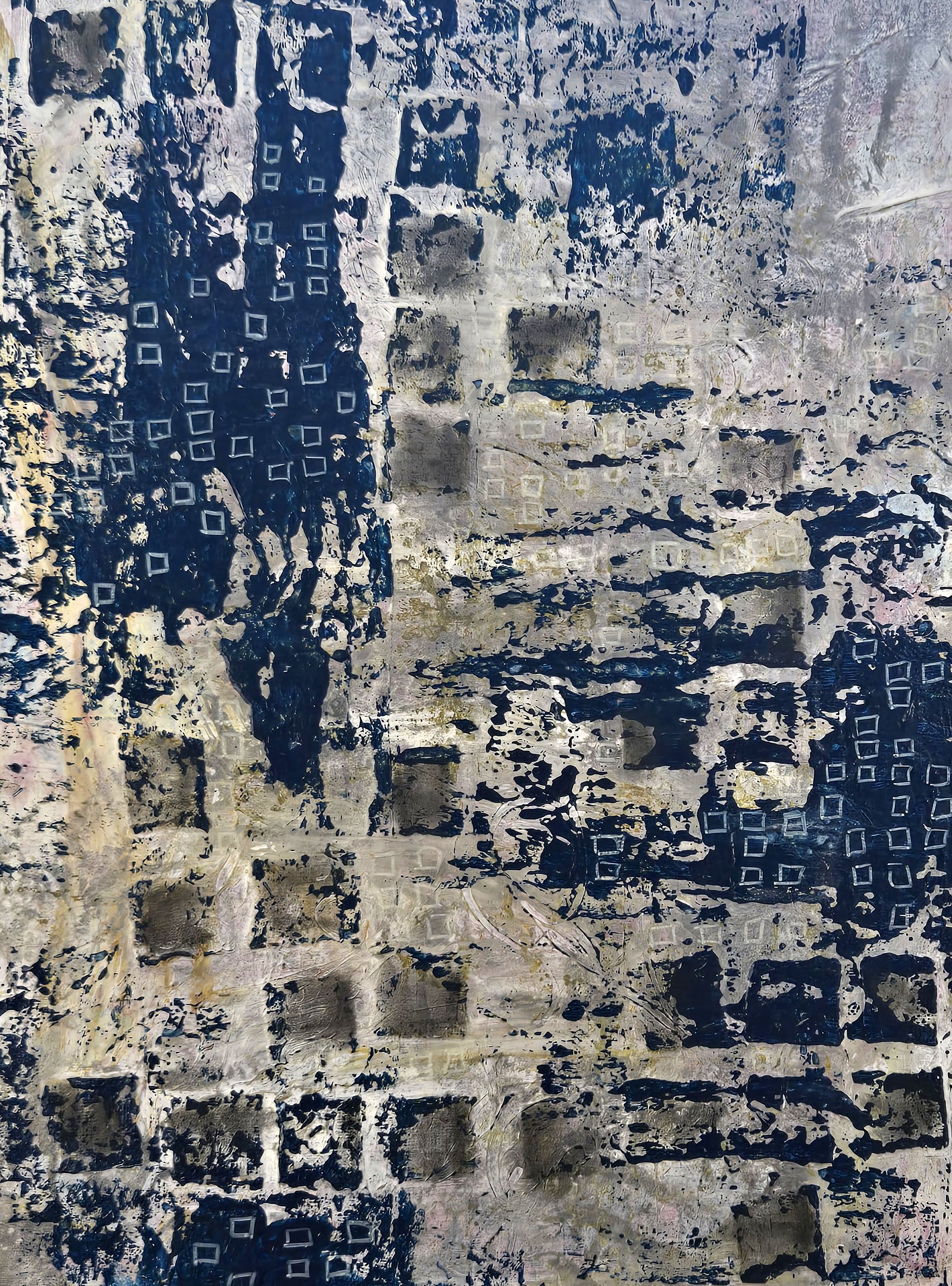 Series: The Matrix of the Seen and Unseen, Not Yet Visible, 2026, Mixed media, 24 X 18 X 2 inches, $675