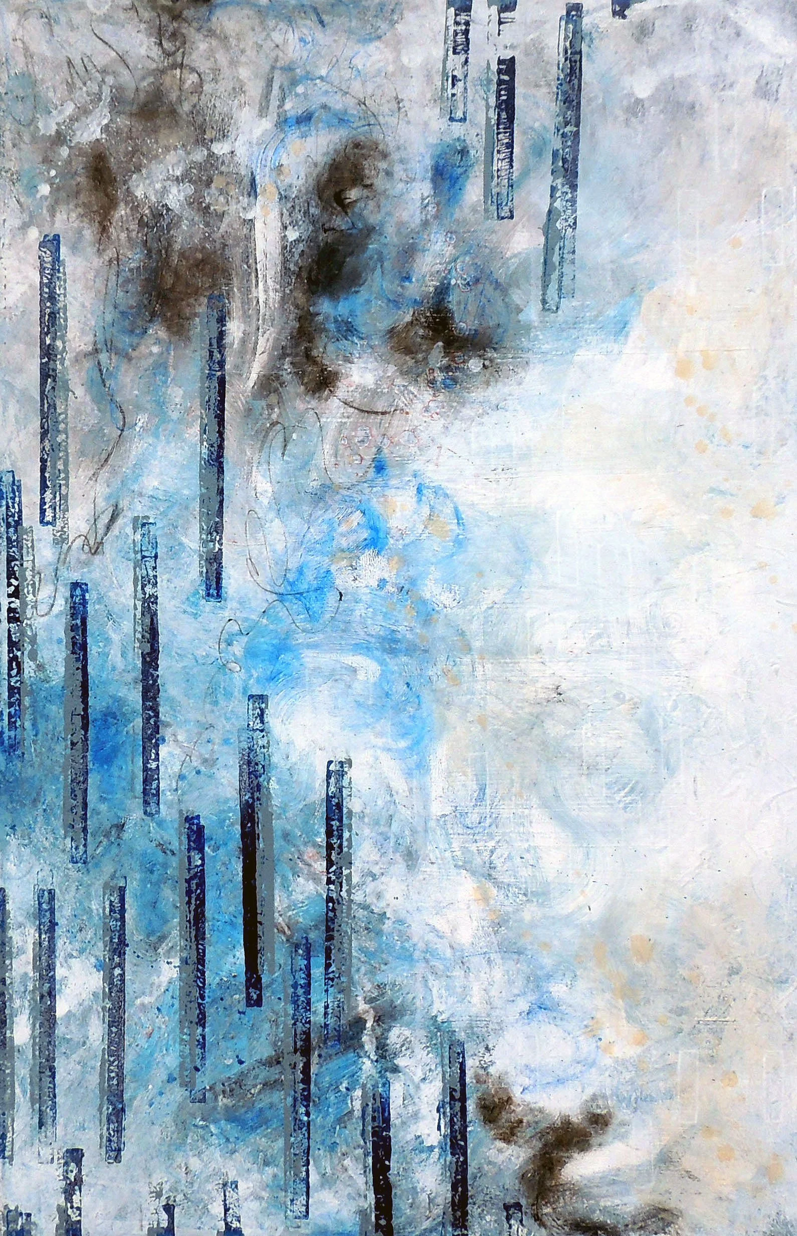 Deena Marie King, Every Step Led Here, 2026, Series: Imprints of Yesterday, Acrylic on canvas, 60 x 40 inches | $4,400