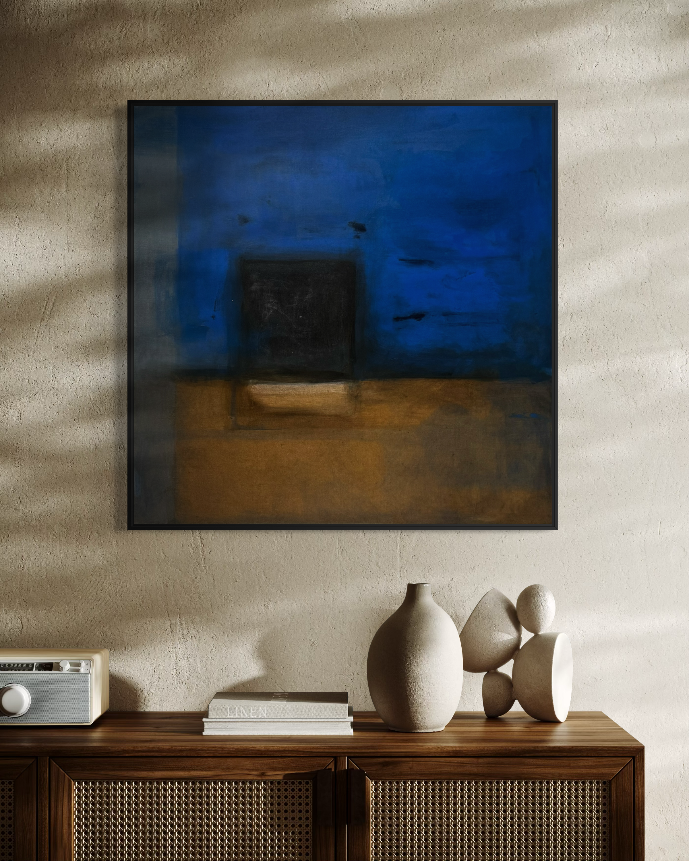 Mara Torres González, Held Beneath, 2026, Acrylic, mixed media on canvas, 36 x 36 inches, framed, $3,600
