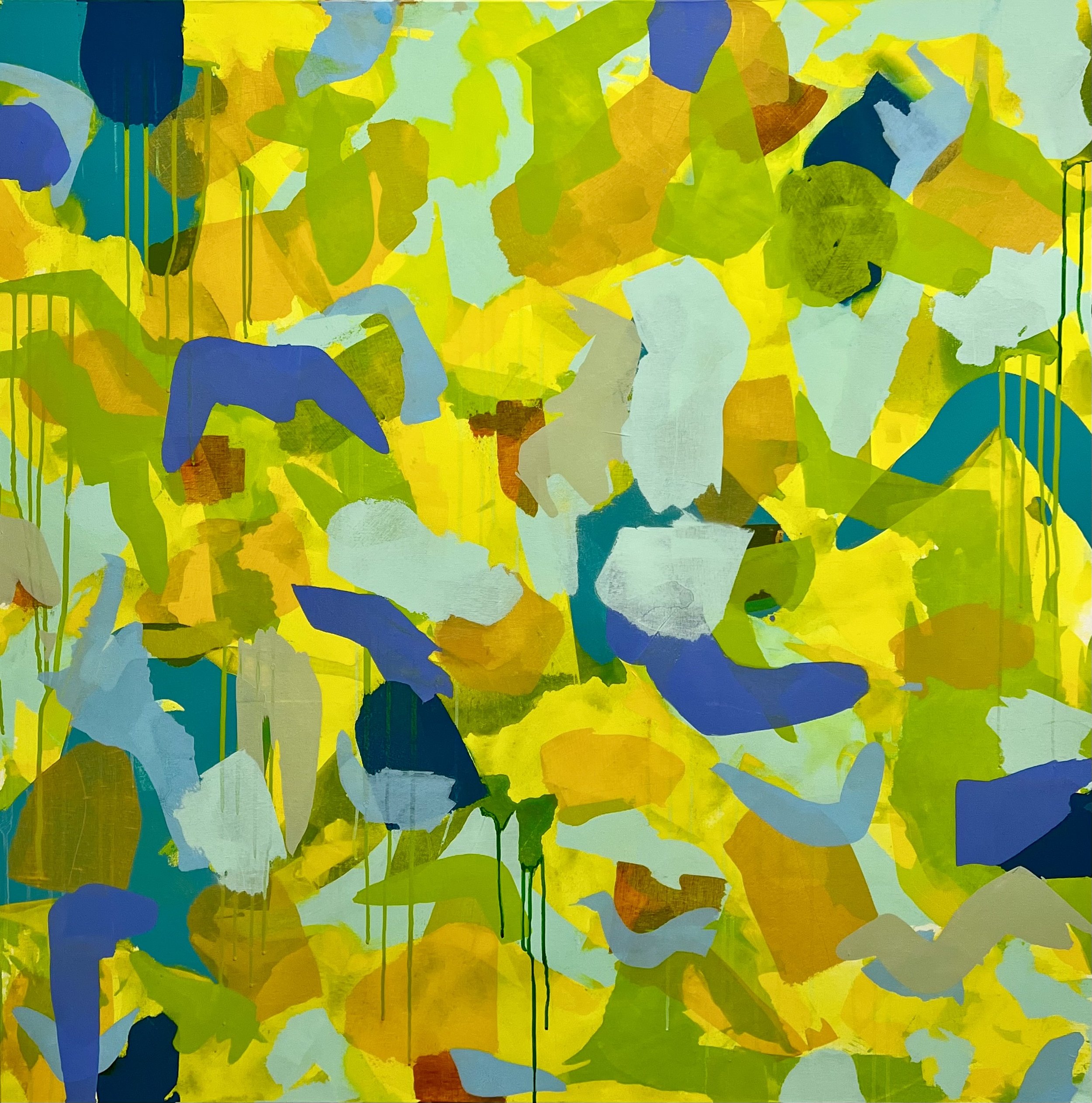 Ocean Dance, 2022, Acrylic on canvas, 48 x 48 inches | SOLD