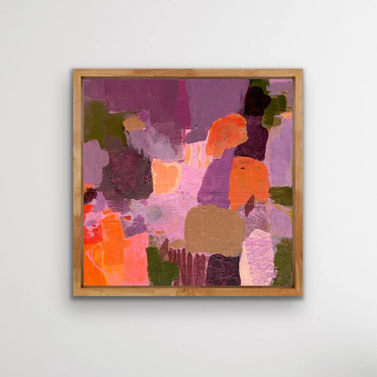 Lori Childers, Where We Once Walked, 2026, Acrylic on birch board, framed, 12 x 12 inches $500