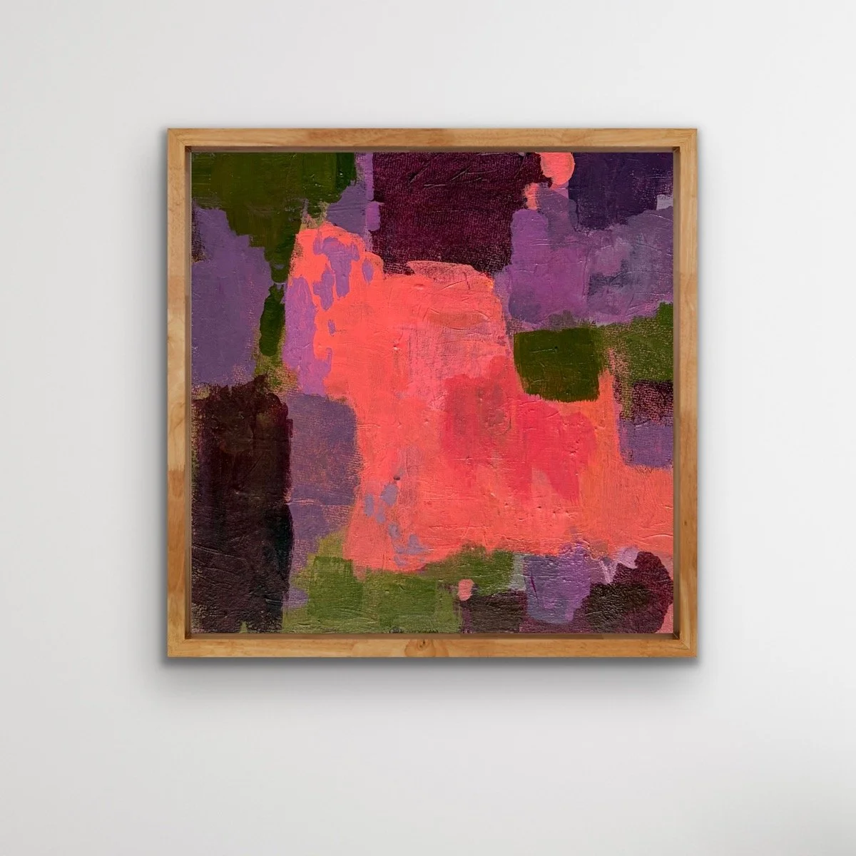 Lori Childers, Take Another L'il Piece Of My Heart, 2026, Acrylic on birch board, framed, 12 x 12 inches $500