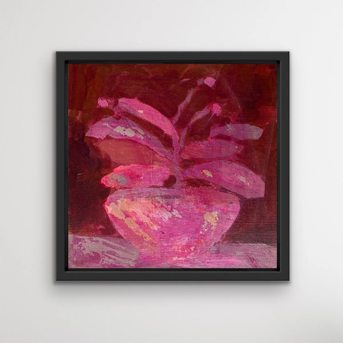 Lori Childers, Today The Sun Was Everywhere, 2026, Acrylic on birch board, framed, 10 x 10 inches $500