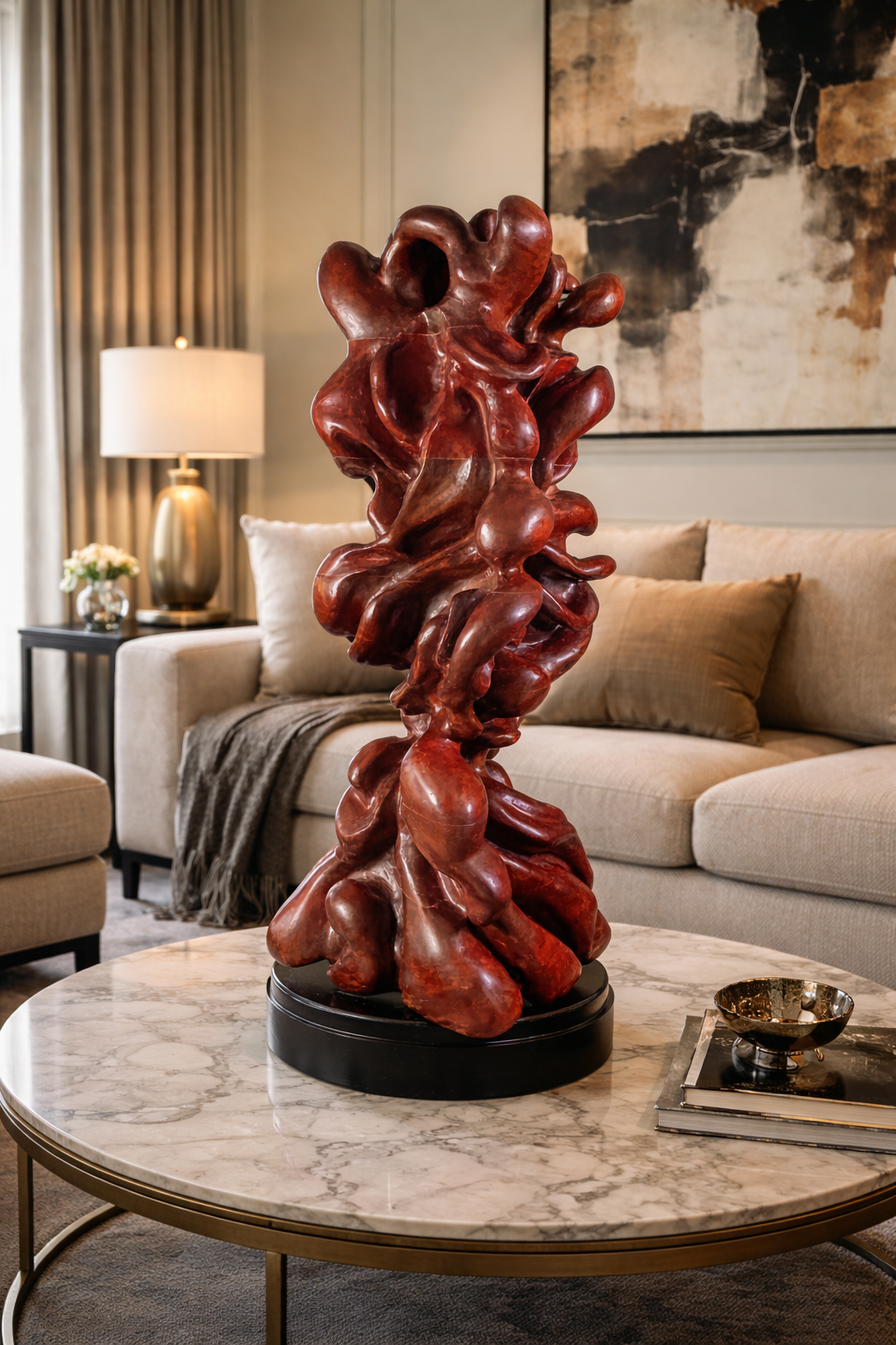 Bruce Robertson, Penance, 2026,
Purple Heart Wood,
28 x 17 x 17 inches,
$6,800