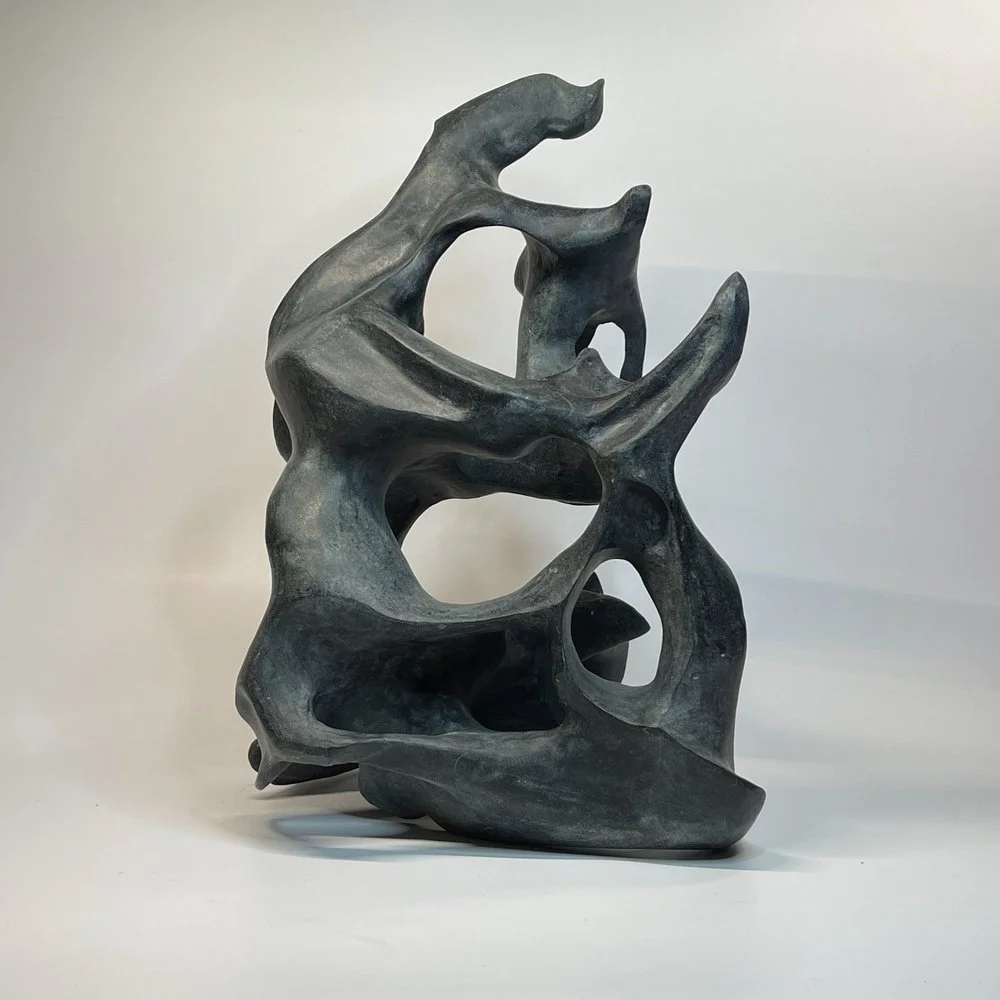 Bruce Robertson, Smoke Dancers, 2024, Stone, 13 x 8 inches | $800