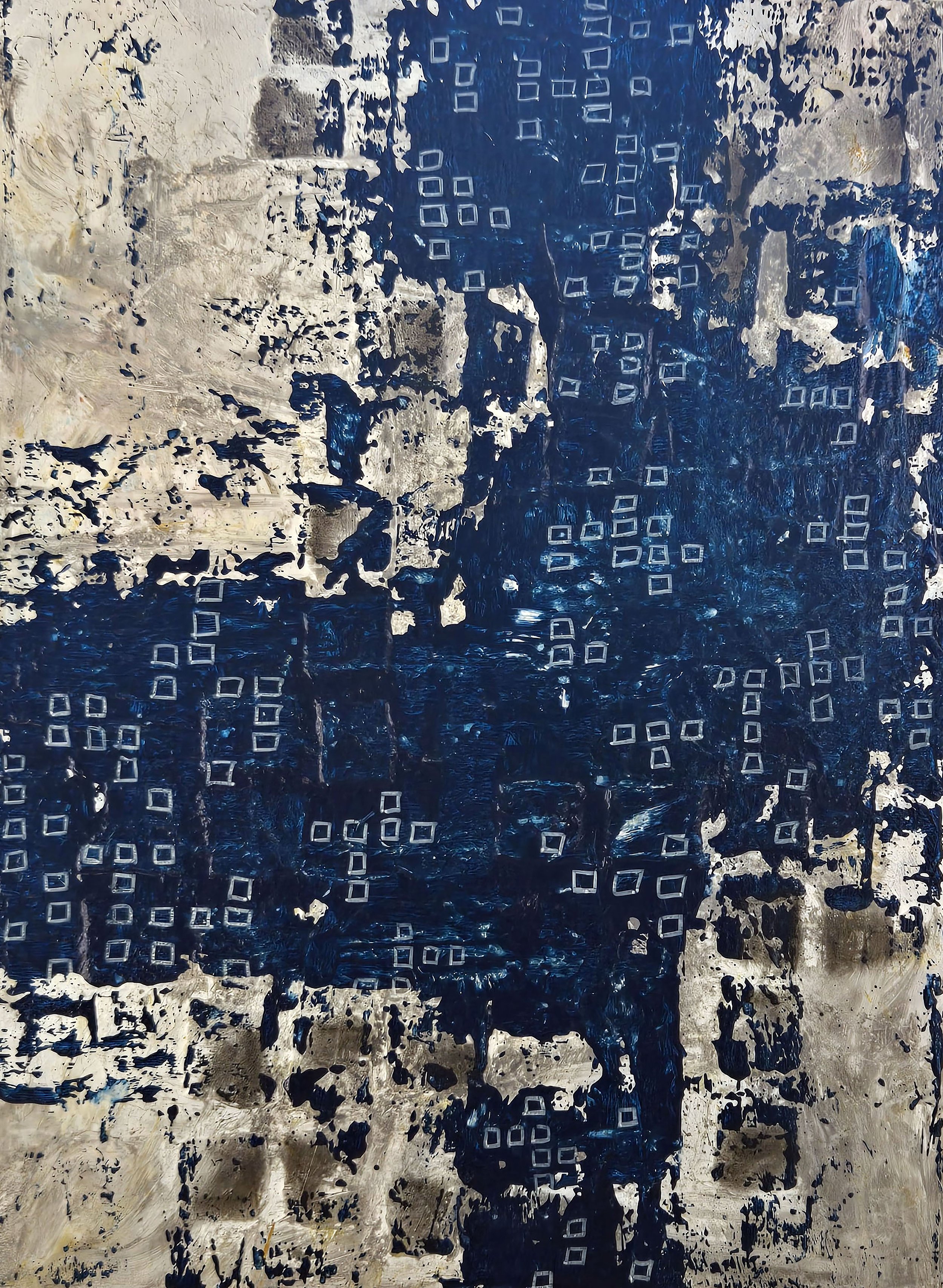 Series: The Matrix of the Seen and Unseen, Already There, 2026, Mixed media, 24 X 18 X 2 inches, $675