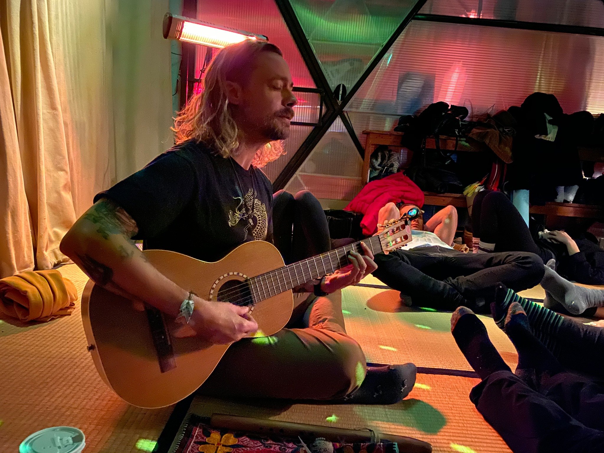 Brian playing in New York City