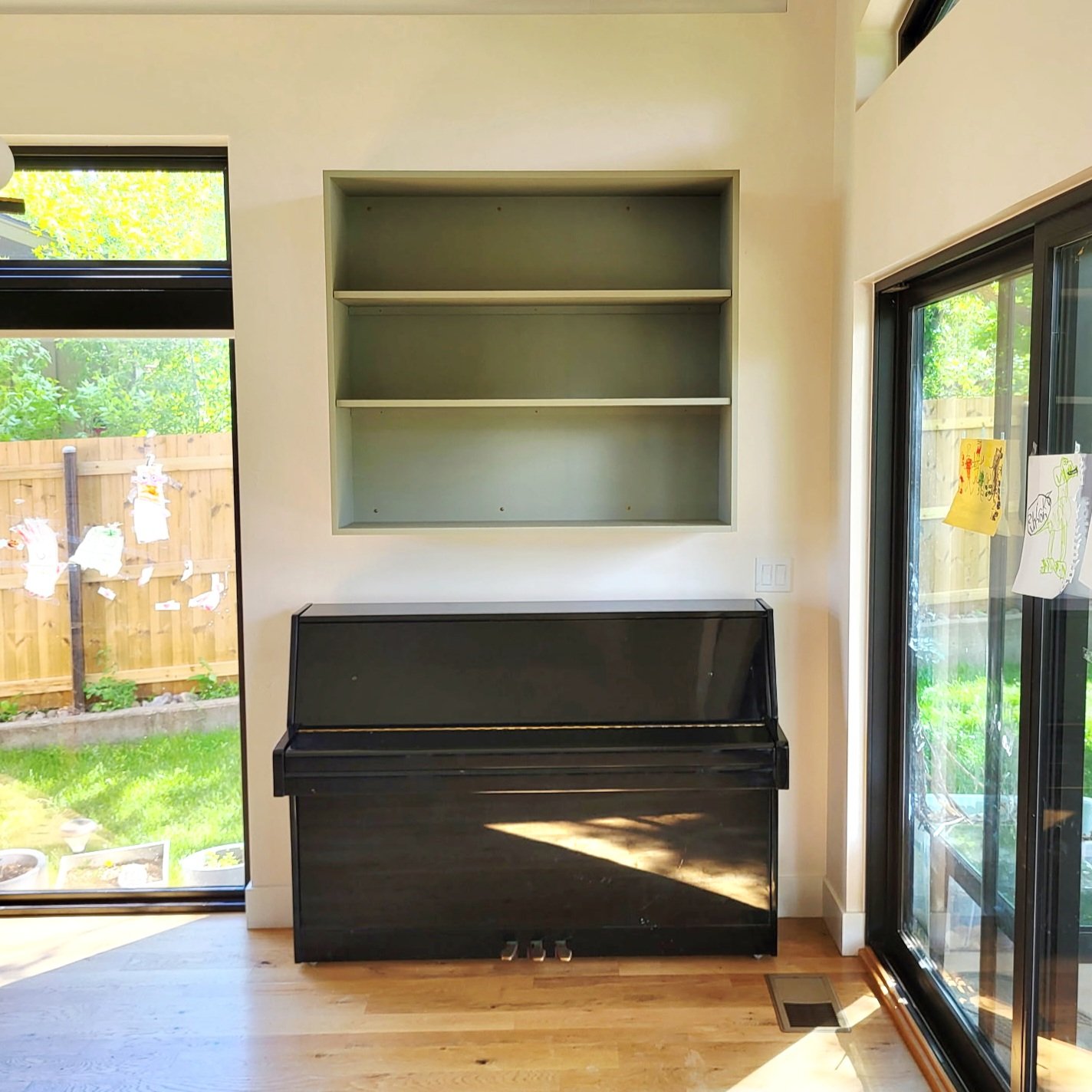 Elegant Wall Bookcase Custom Made Cabinet for Living Room in Durango Colorado