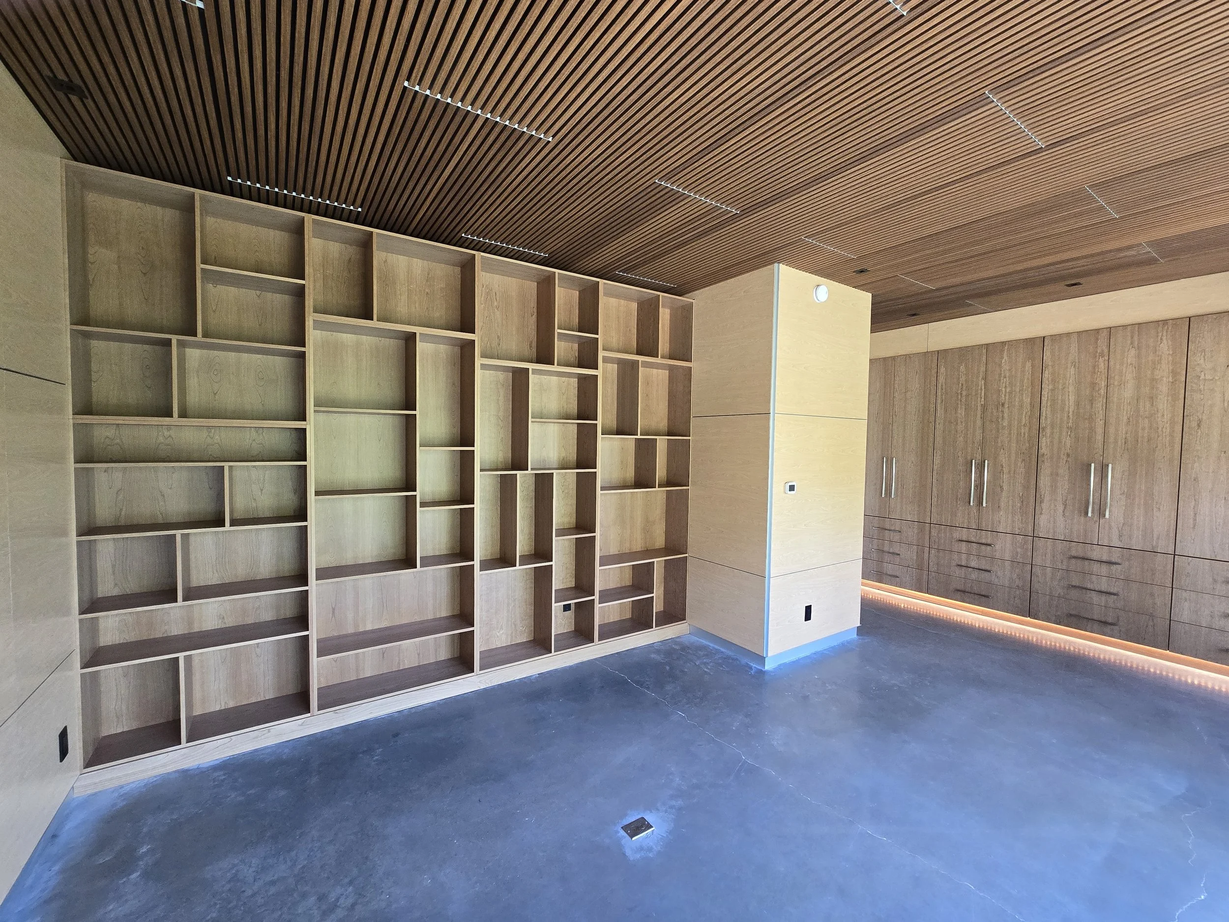 Cherry Master Bedroom Wardrobe and Bookcase
