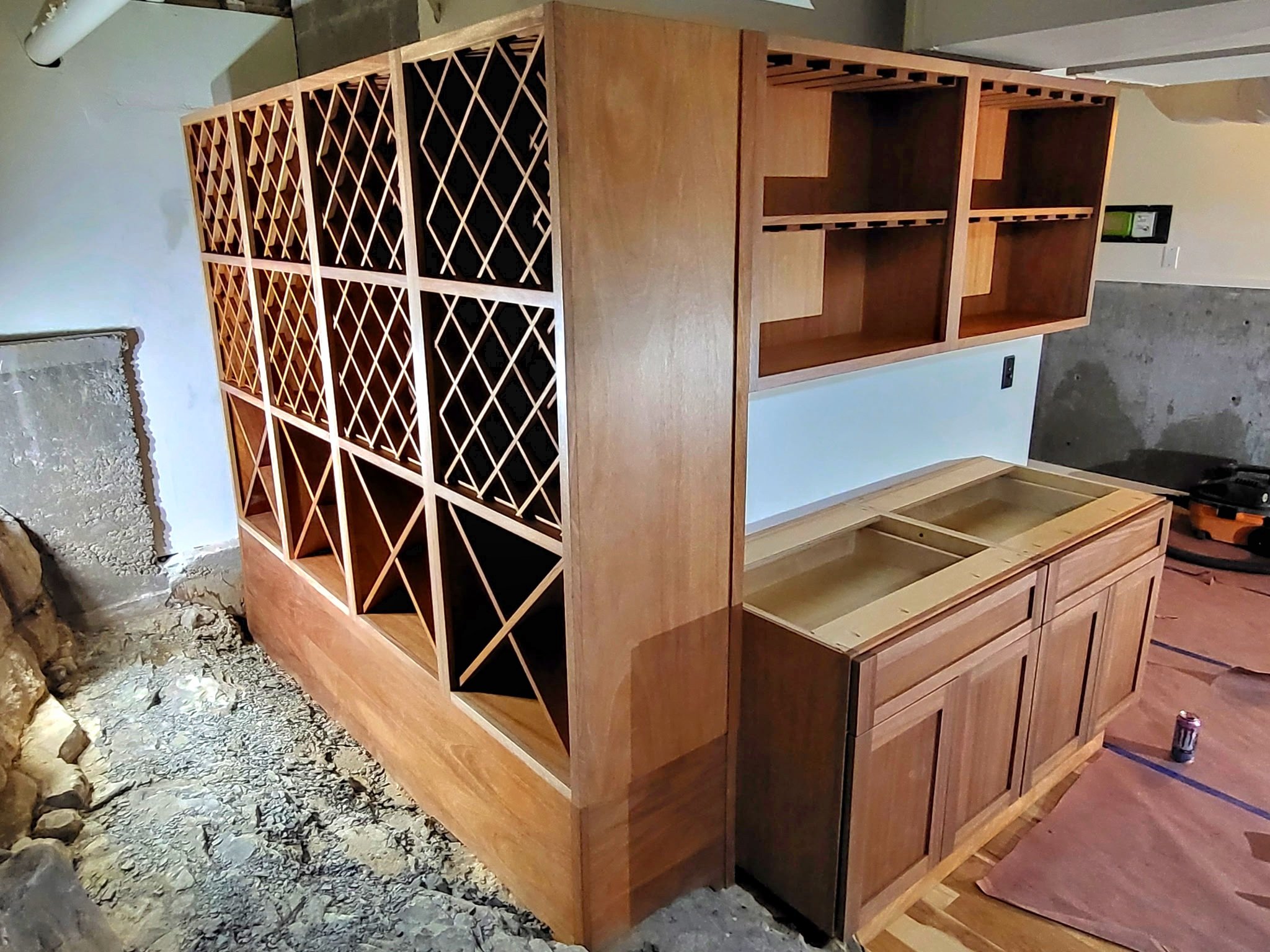 Mountain Village Colorado Wine Cellar, Durango Custom Cabinet Maker