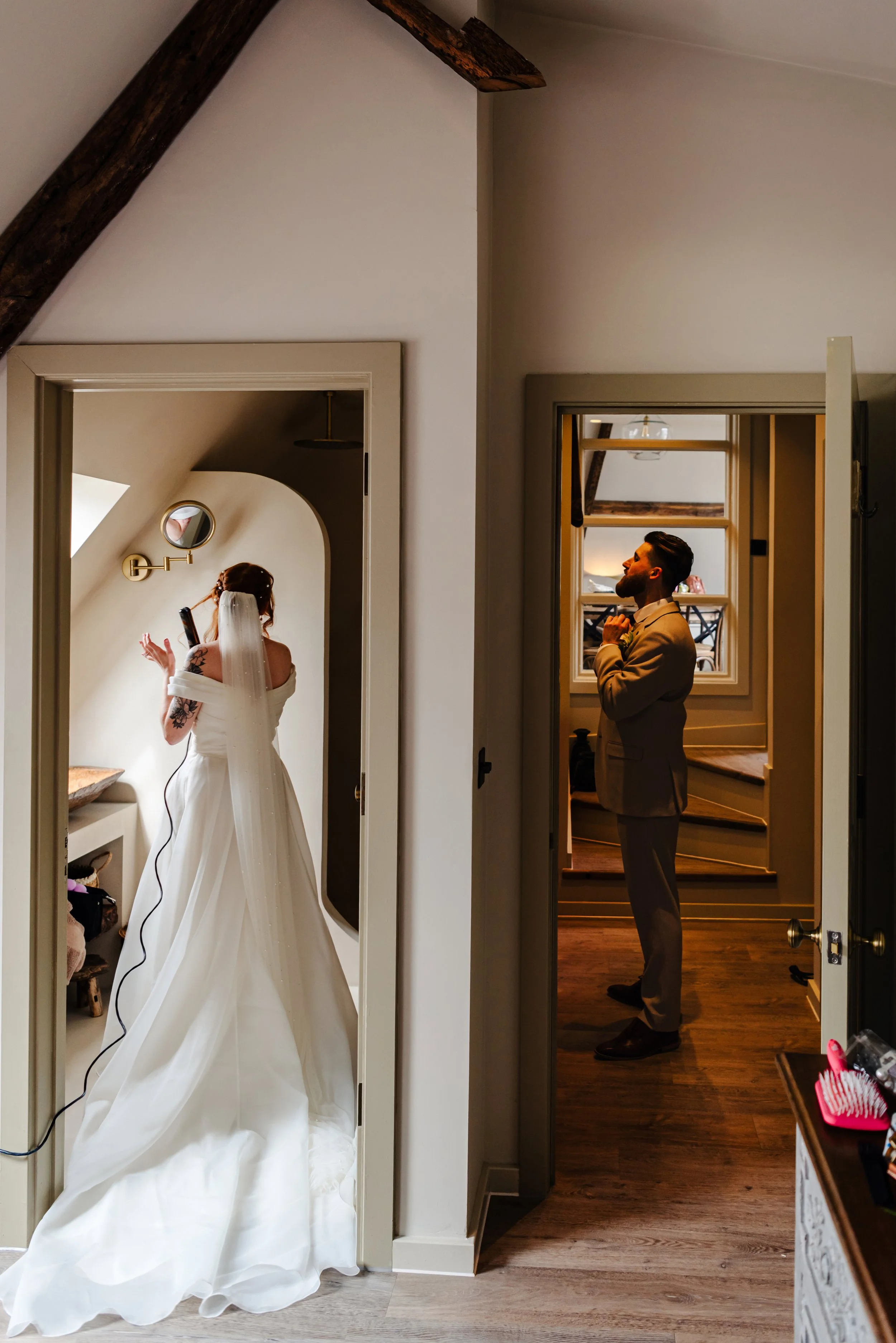 Candid wedding photography in Devon, Southwest UK. Funny Candid wedding moments captured by Cornwall wedding photographer, Devon Wedding Photographer.