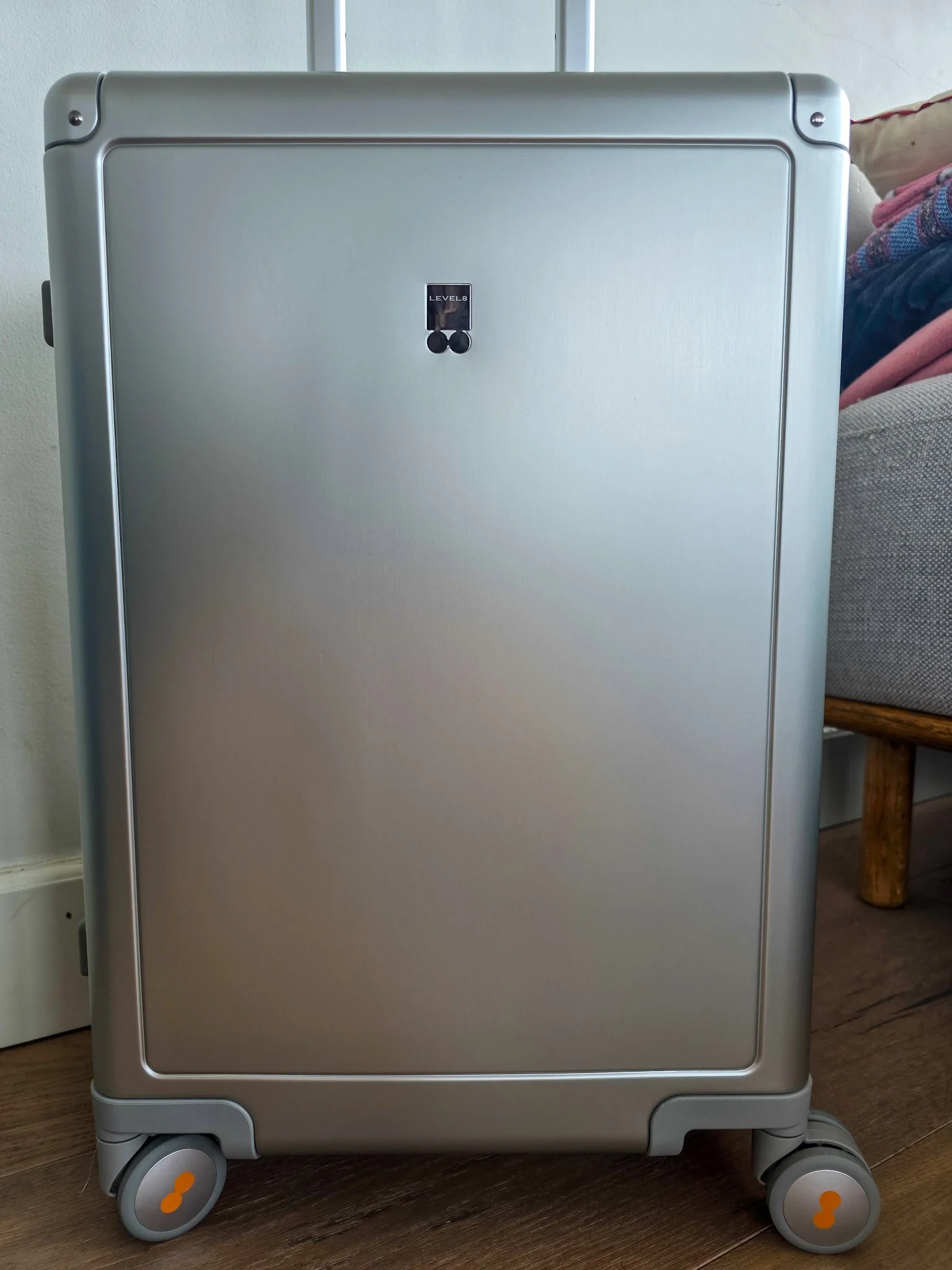 Level8 Gibraltar Aluminum Carry-On in Silver