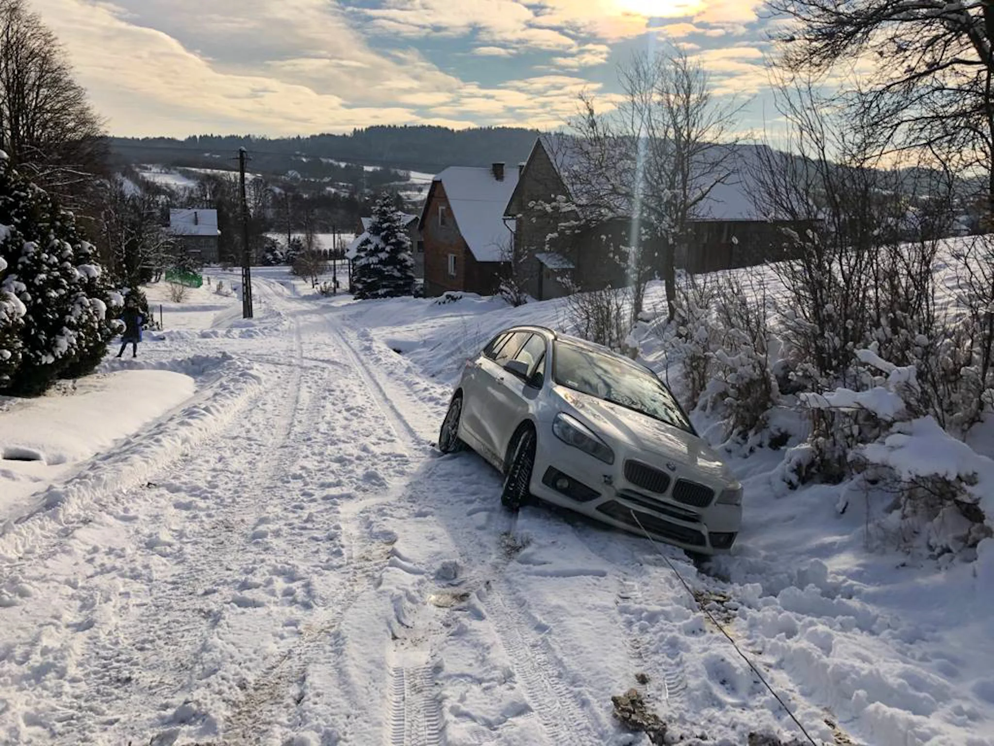 Snowy roads zakopane