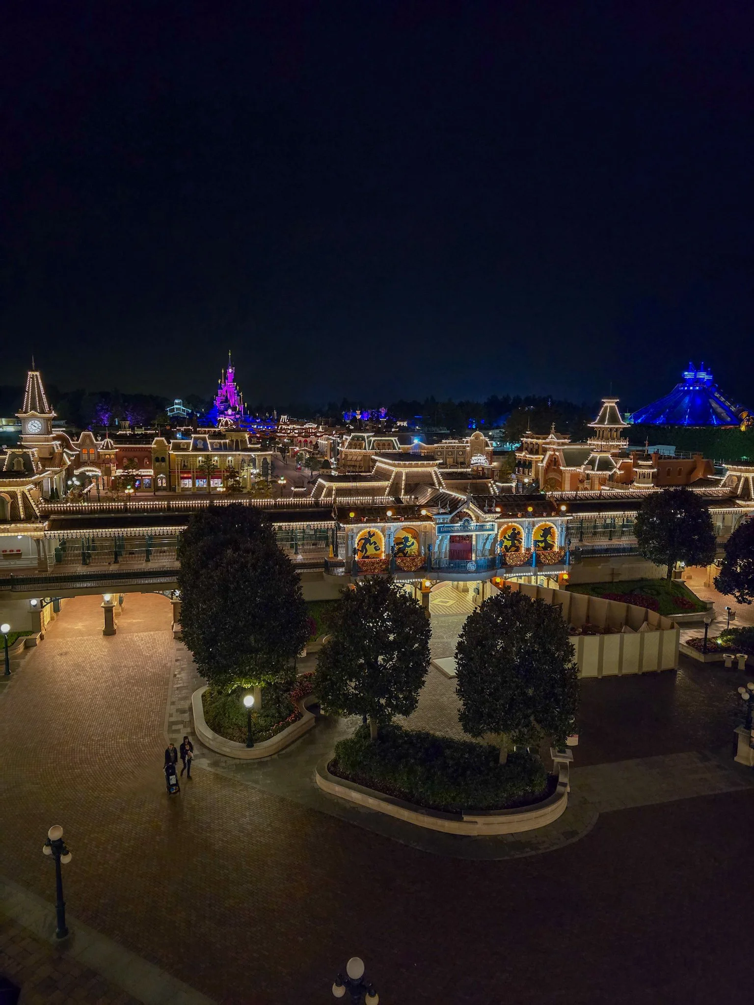 Disneyland Paris at night