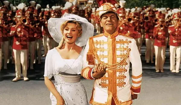 “When standards slip, families flee and in comes the seedy crowd. You got trouble, my friends.”“Right here in River City!”