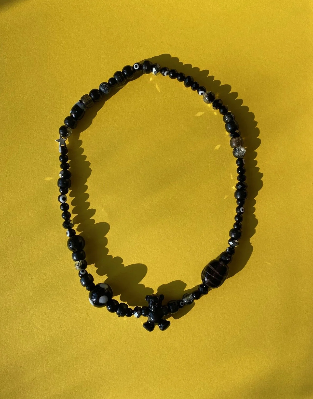 Goth Teddy Necklace