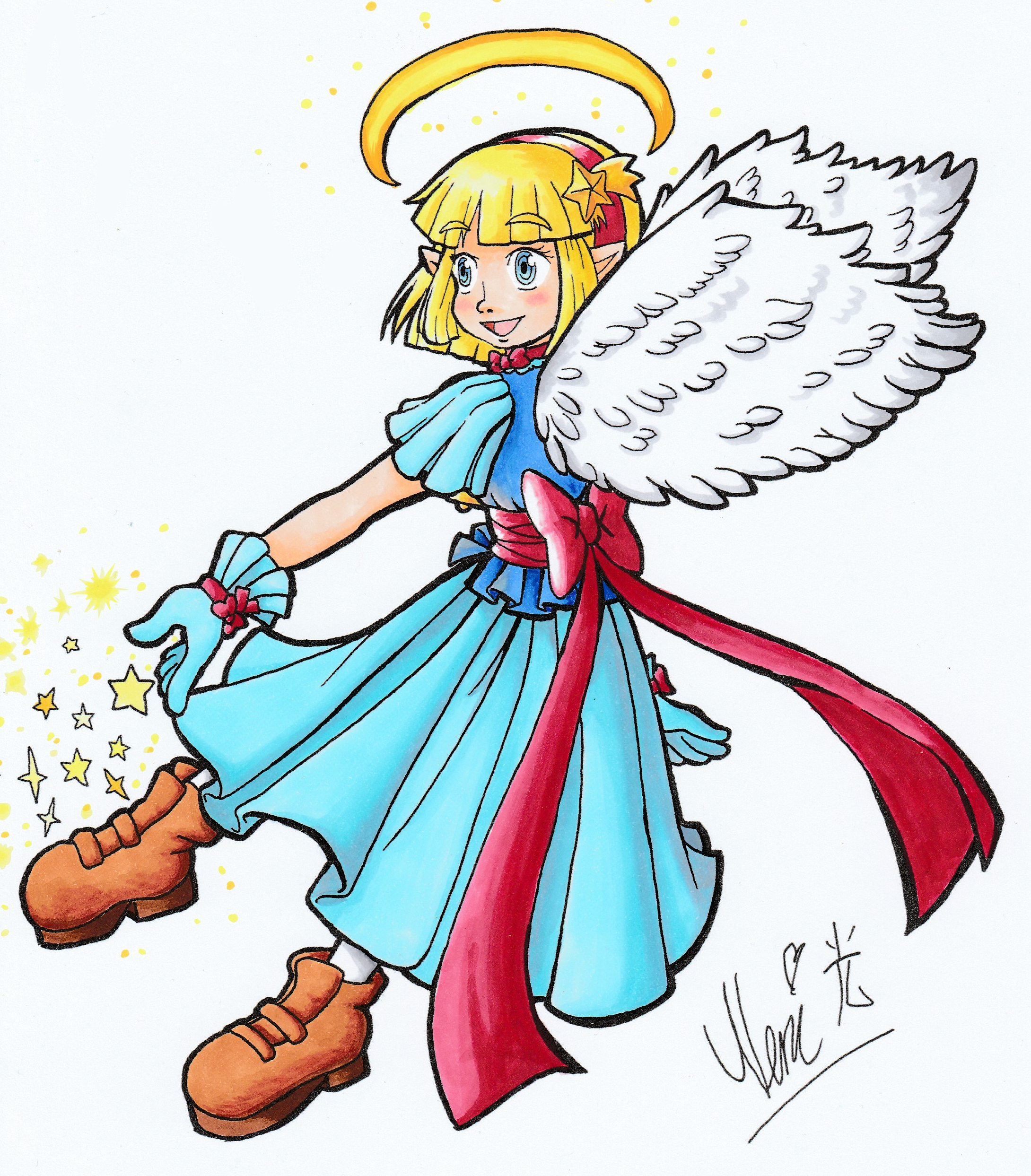 Christmas Angel - Drawn December 2023