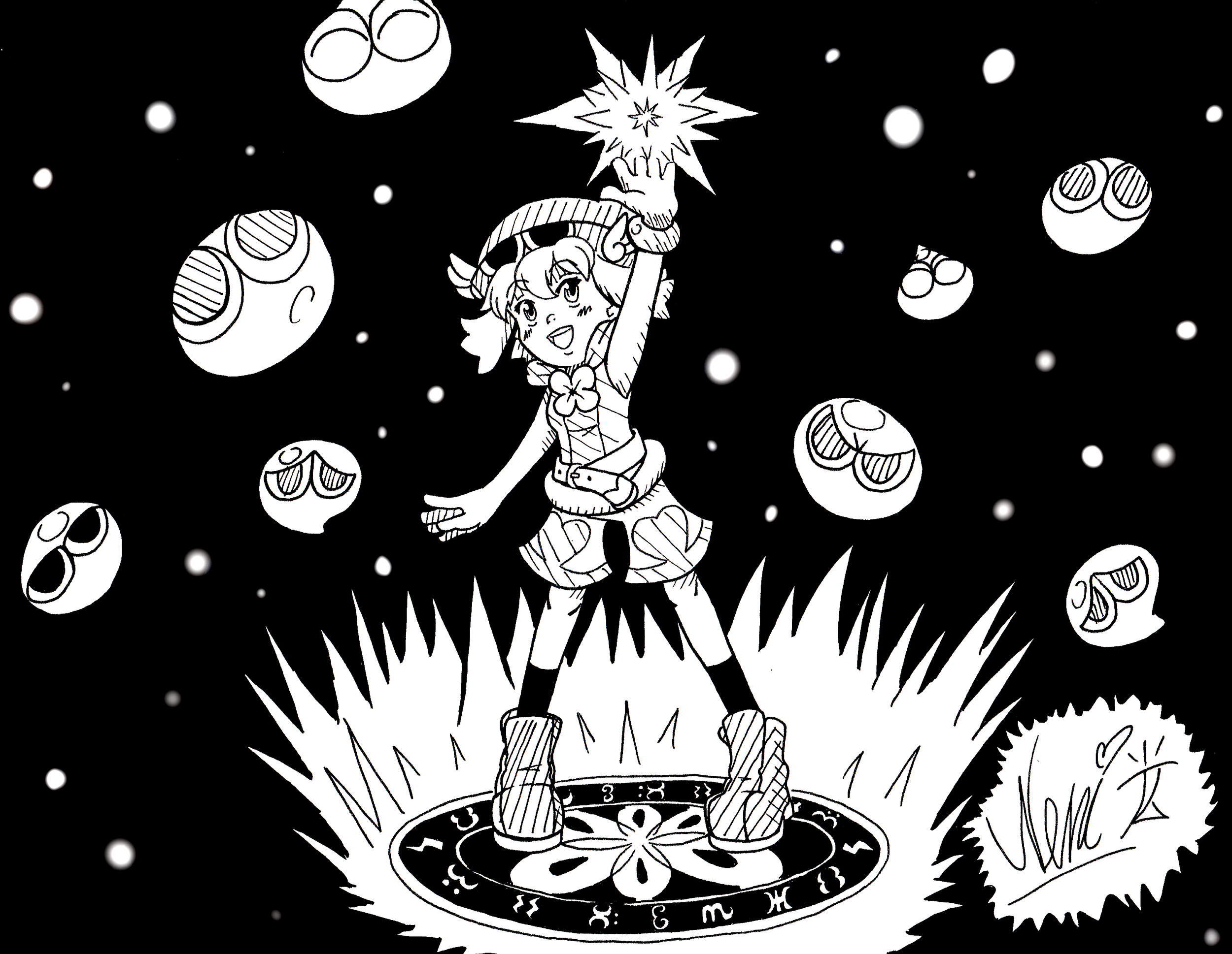 Amitie - October 2024 (Fanart: Puyo Puyo)