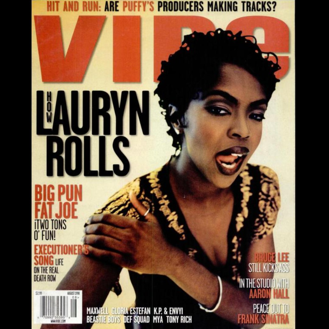 August 1998 VIBE Cover feat Lauryn Hill