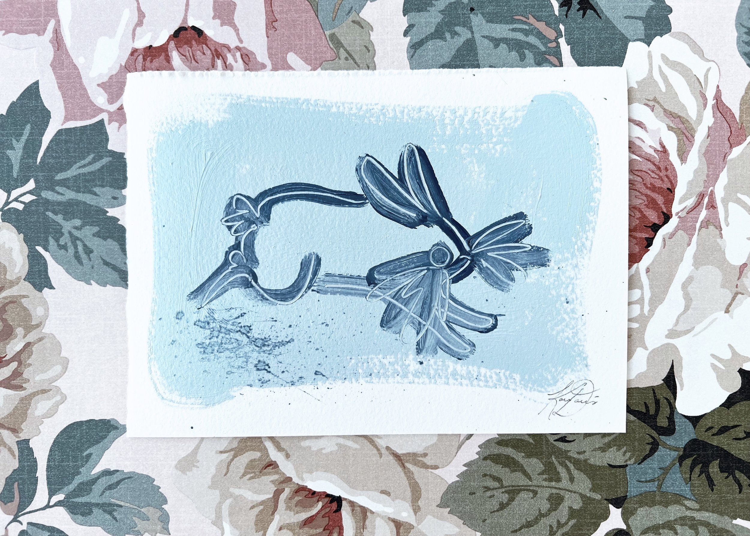 Easter Bunny in Blue I