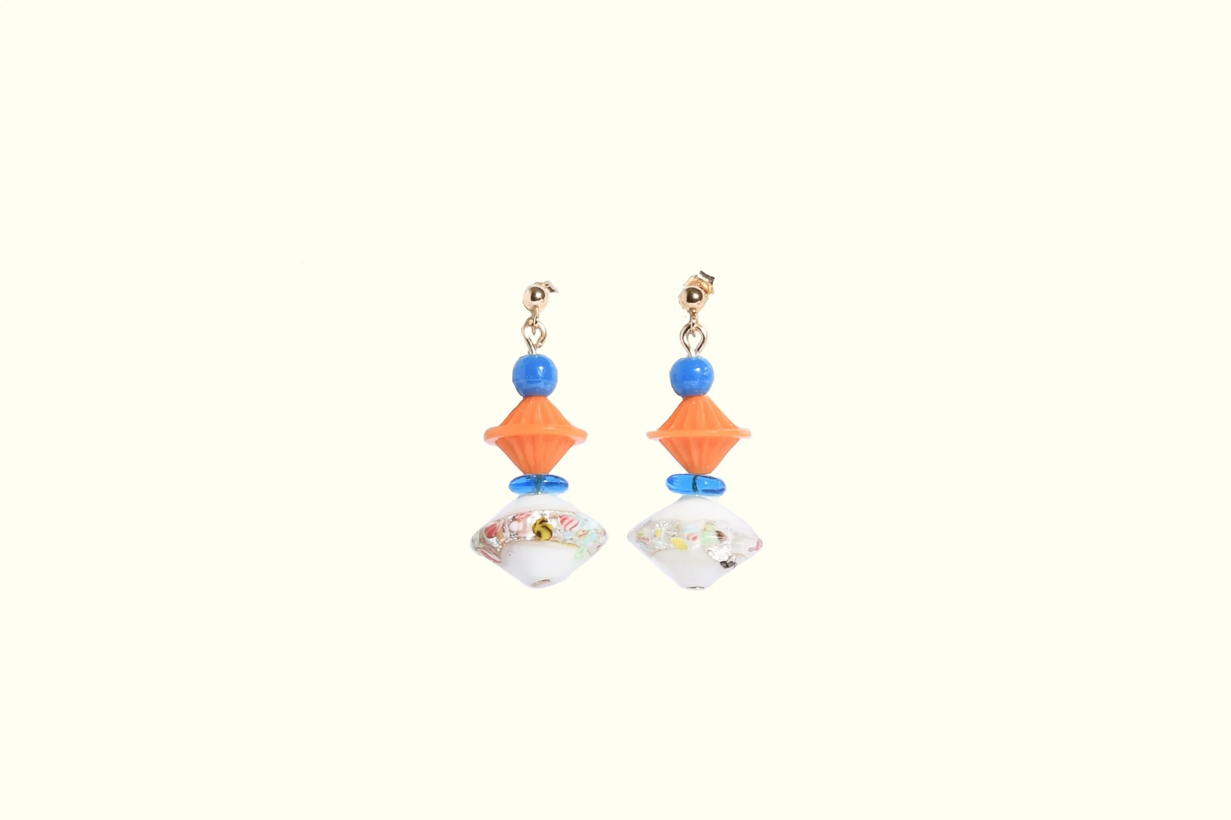 Orange and Cerulean Blue Tombo Drop Earrings-1.jpg
