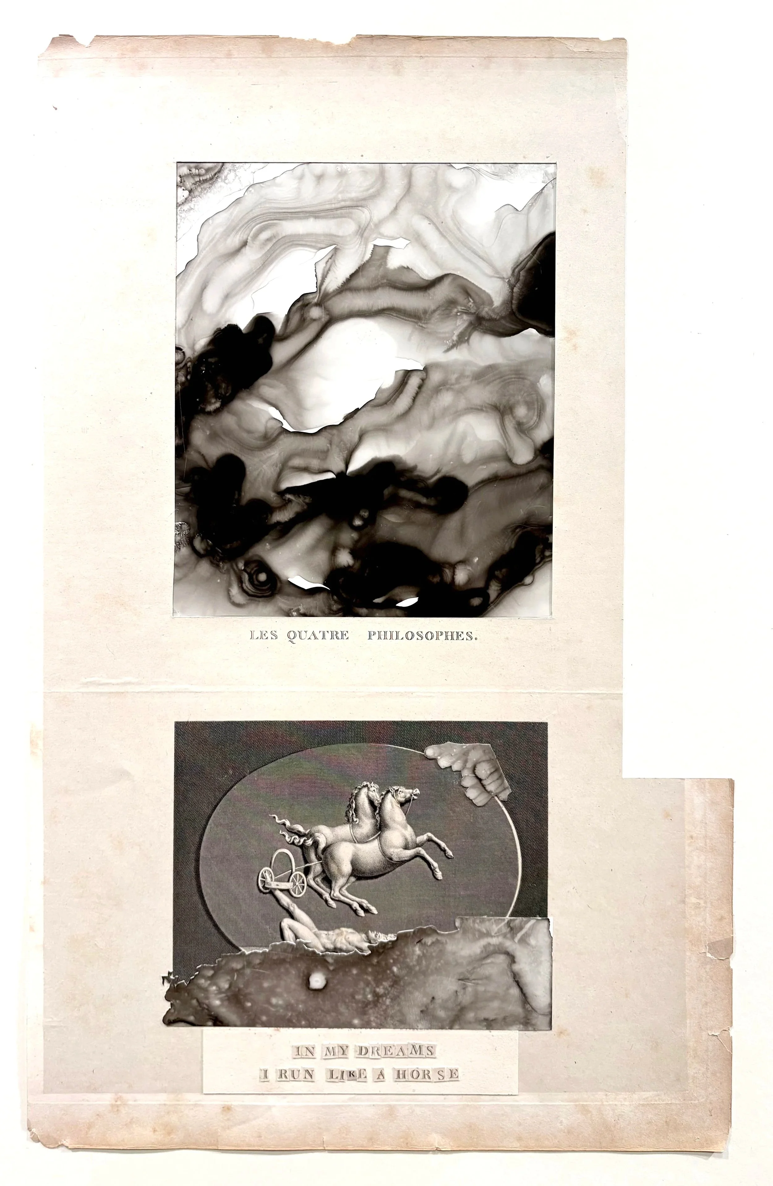 in my dreams I run like a horse   2026  collage
24" x 18" 