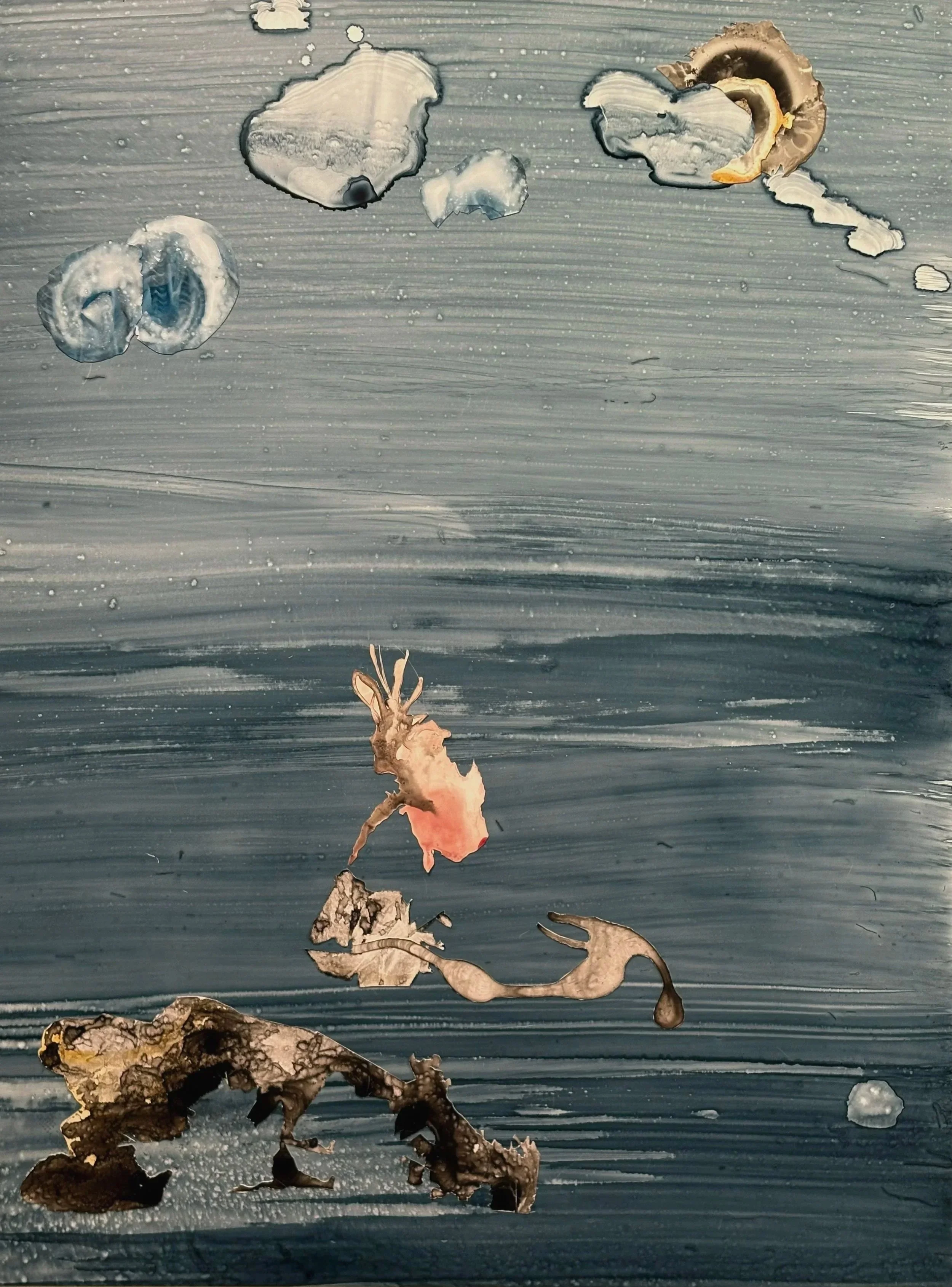 two moons 
2025
24" x 18"
assemblage