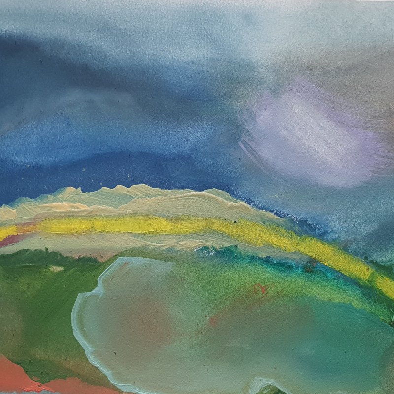 Colour and Light on the Downs – Development into Paintings