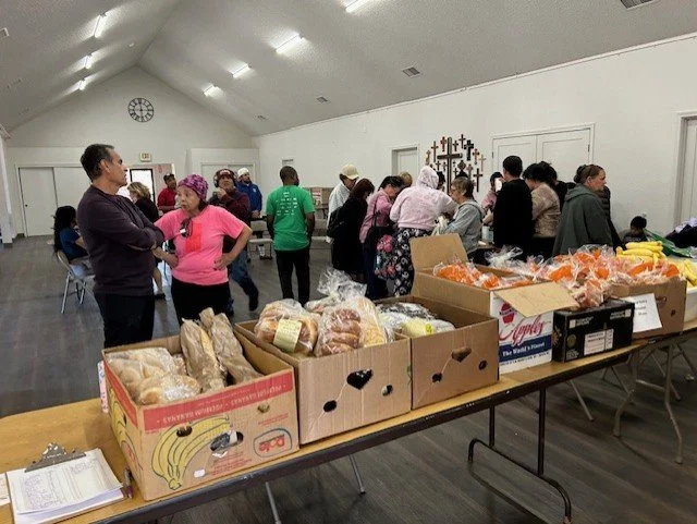 Food Distribution at All Saints' Episcopal Church. Located at 651 Eucalyptus Ave in Vista CA, across from the Vista Civic Center. Food distribution takes place the 3rd and 4th Saturday's of each month from 11am to Noon