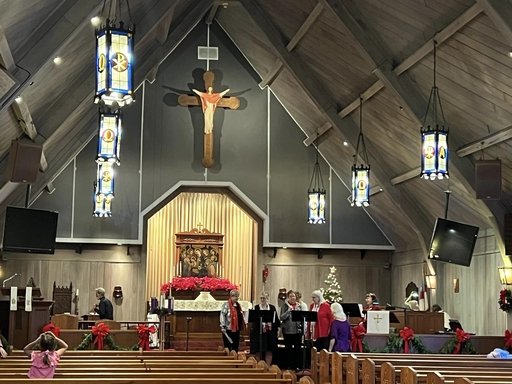 Inside All Saints' Episcopal Church, Vista CA
