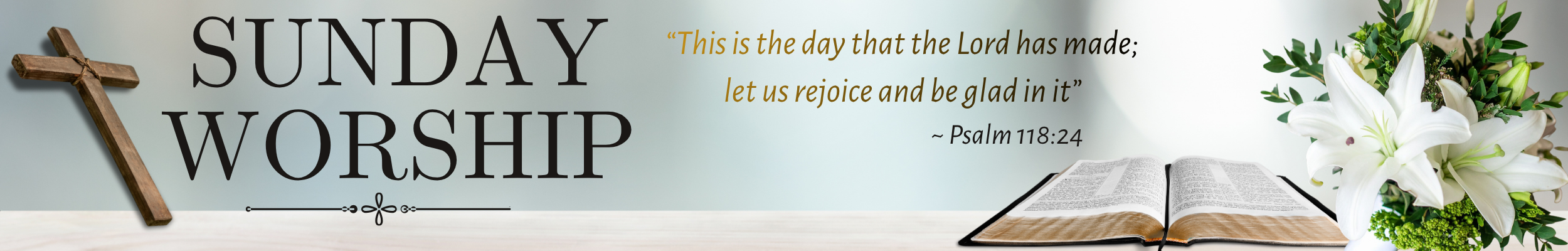 Join us for Sunday Services at All Saints' Vista. "This is the day that the Lord has made; let us rejoice and be glad in it." - Psalm 118:24