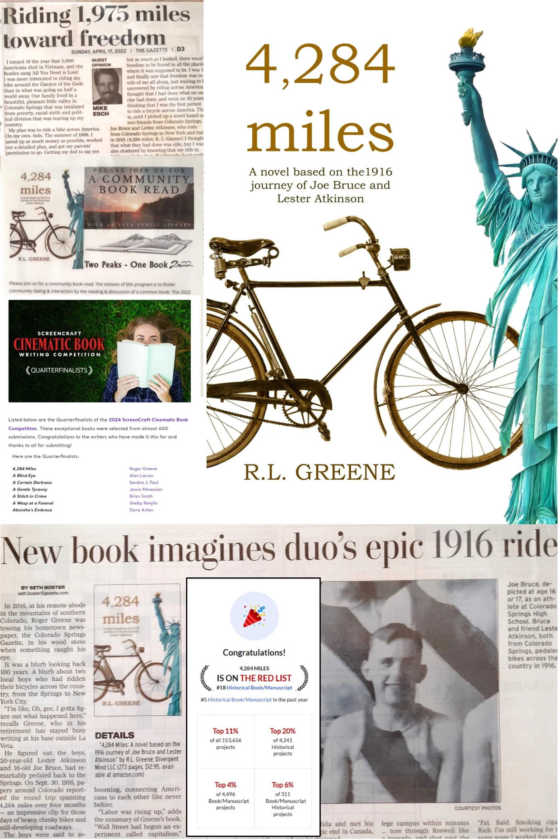 4,284 miles - A novel based on the 1916 journey of Joe Bruce and Lester Atkinson