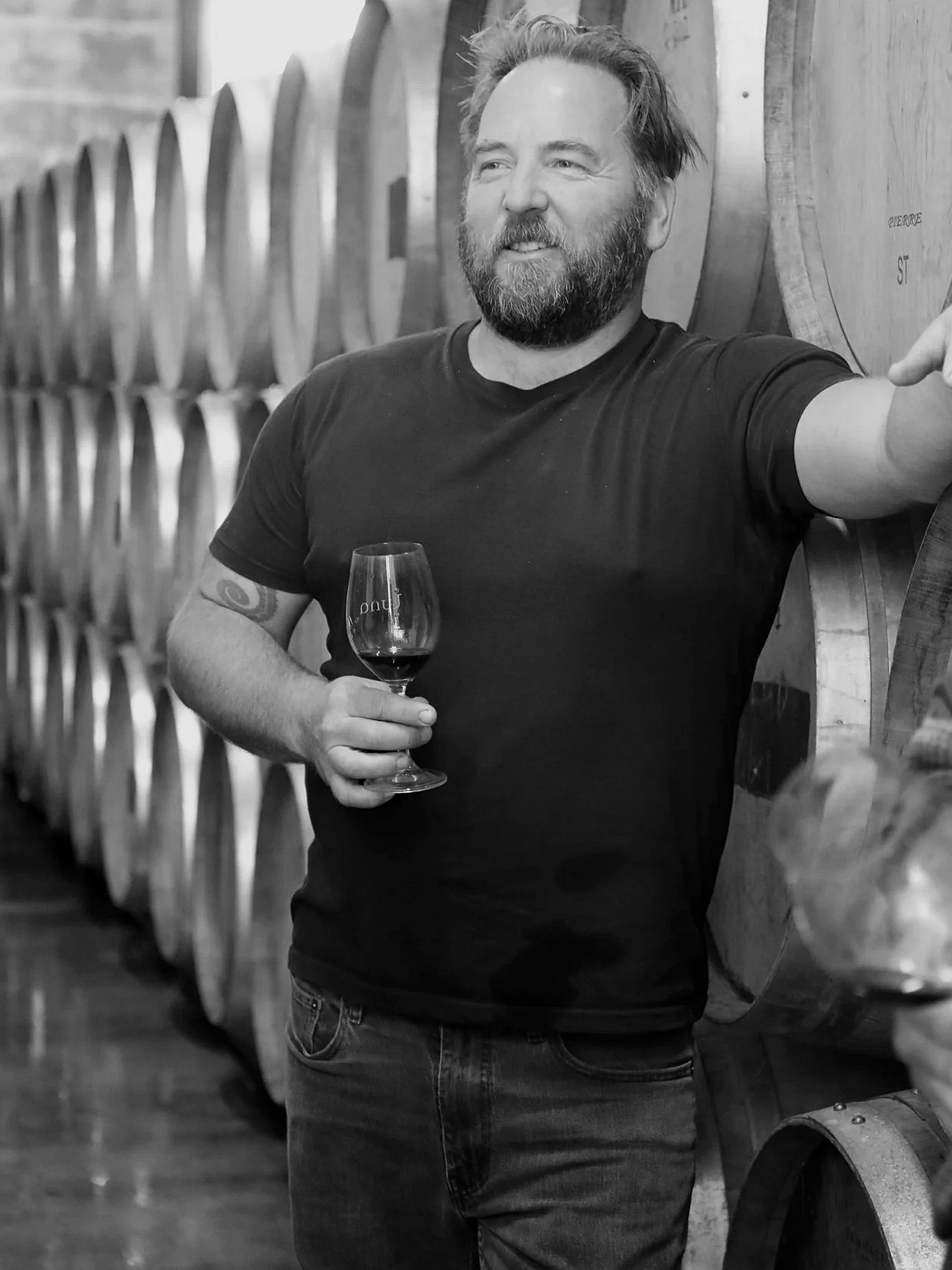 Joel Watson  
Following the time honoured tradition of the Kiwi OE, Joel begun working as a cellar hand in several famous wine regions across the globe. Eventually formal wine studies followed before he took the plunge into full time winemaking in 20